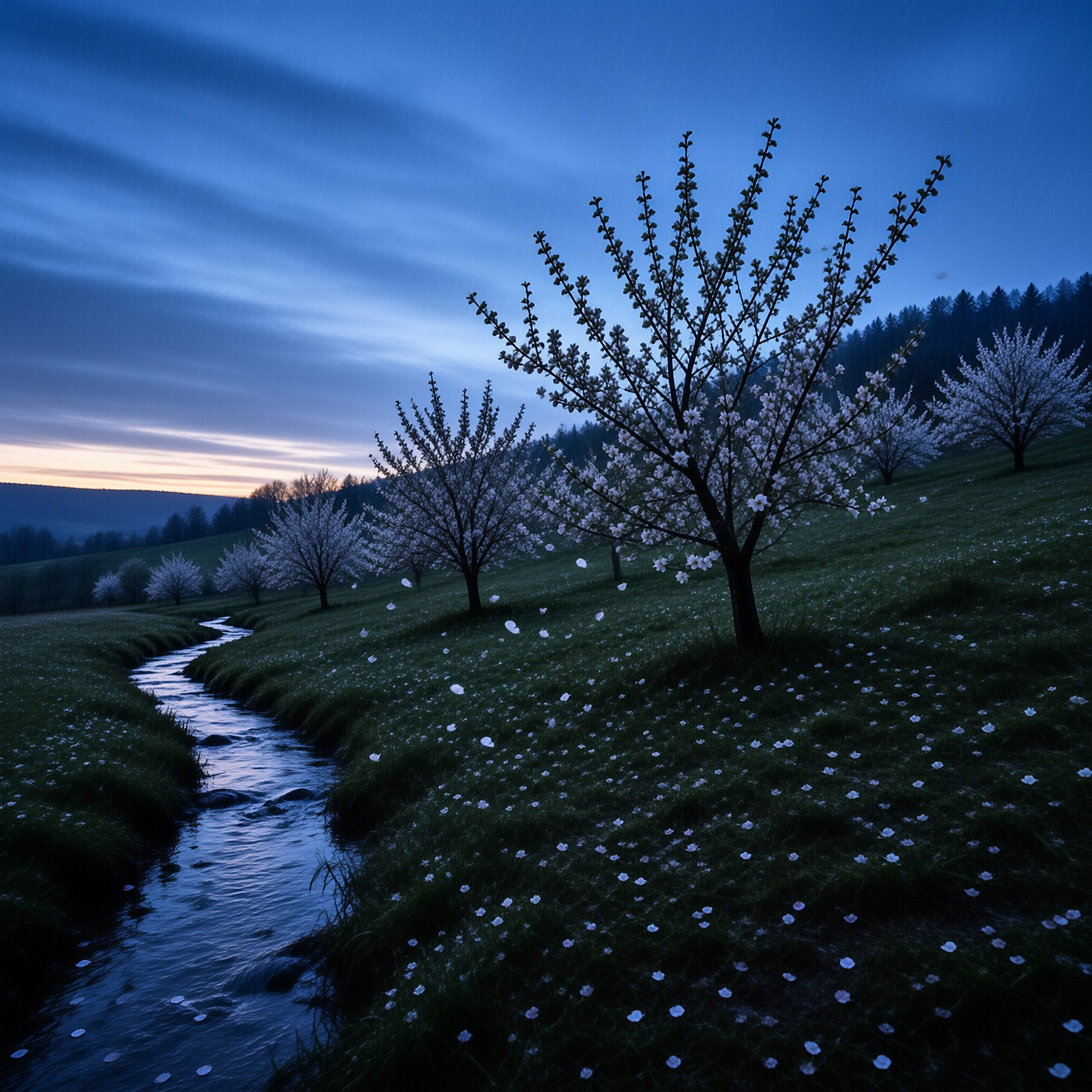 Dusk Cherry Blossom Valley