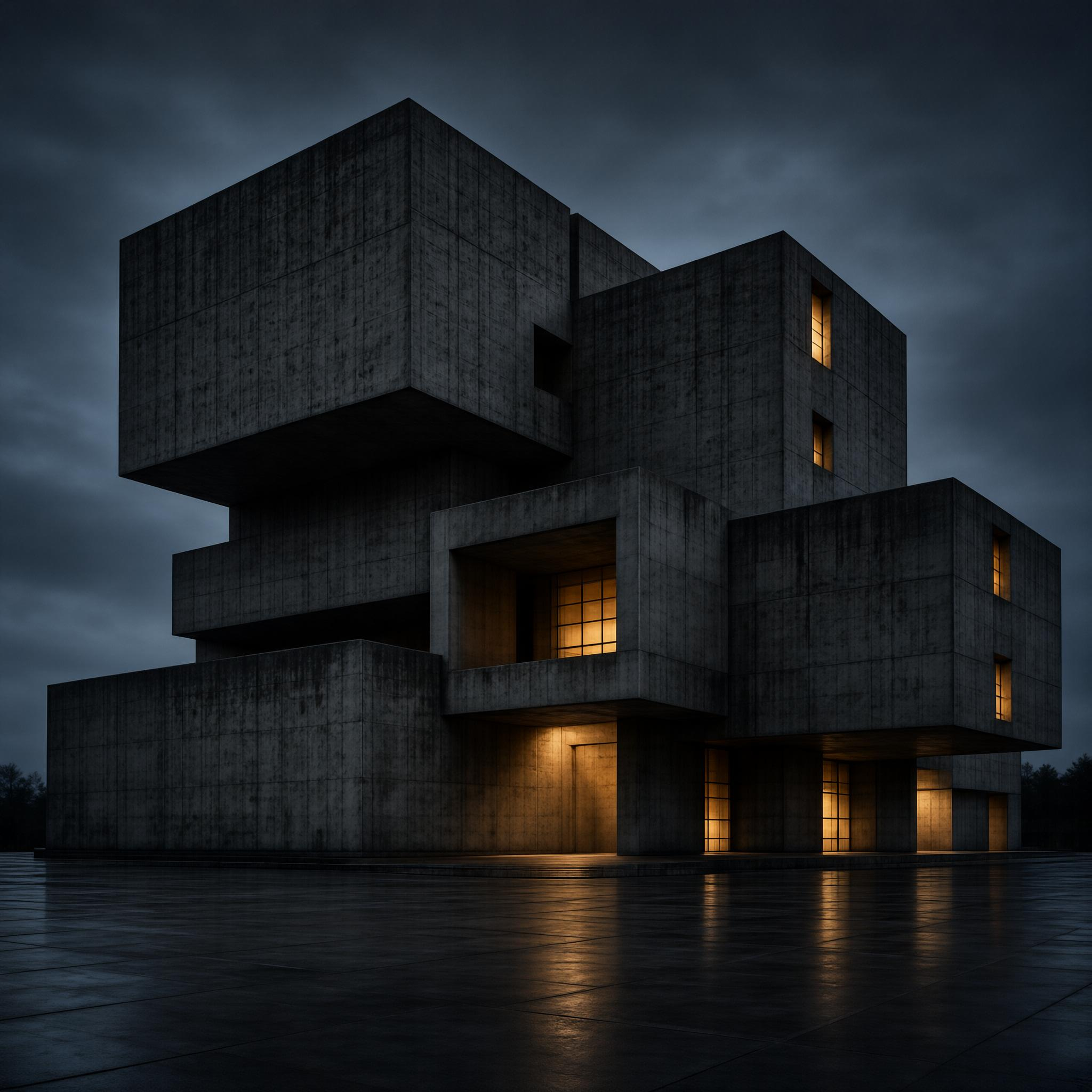Brutalist Concrete Structure