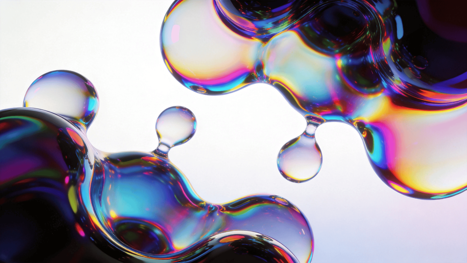 Neon Fluid Blob