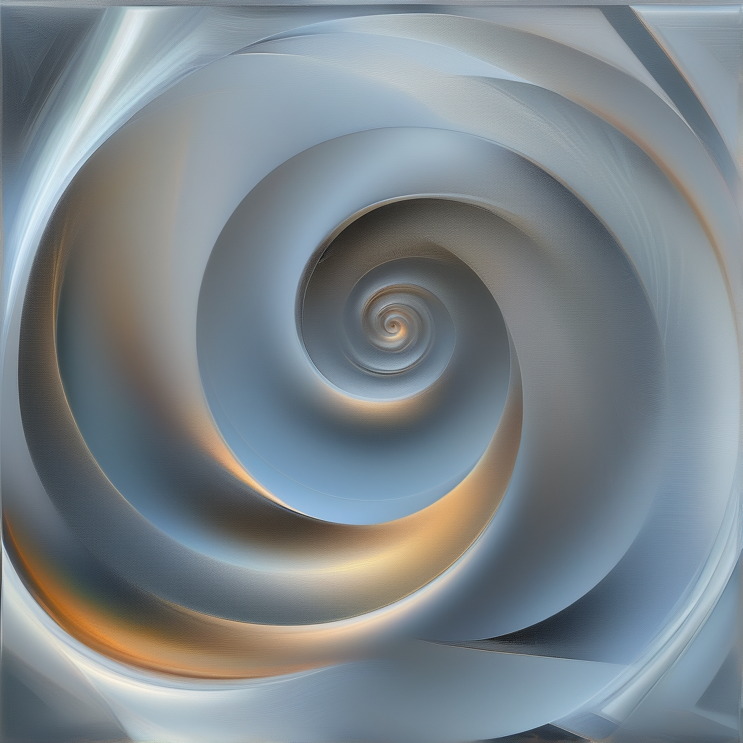 Abstract Metallic Spiral