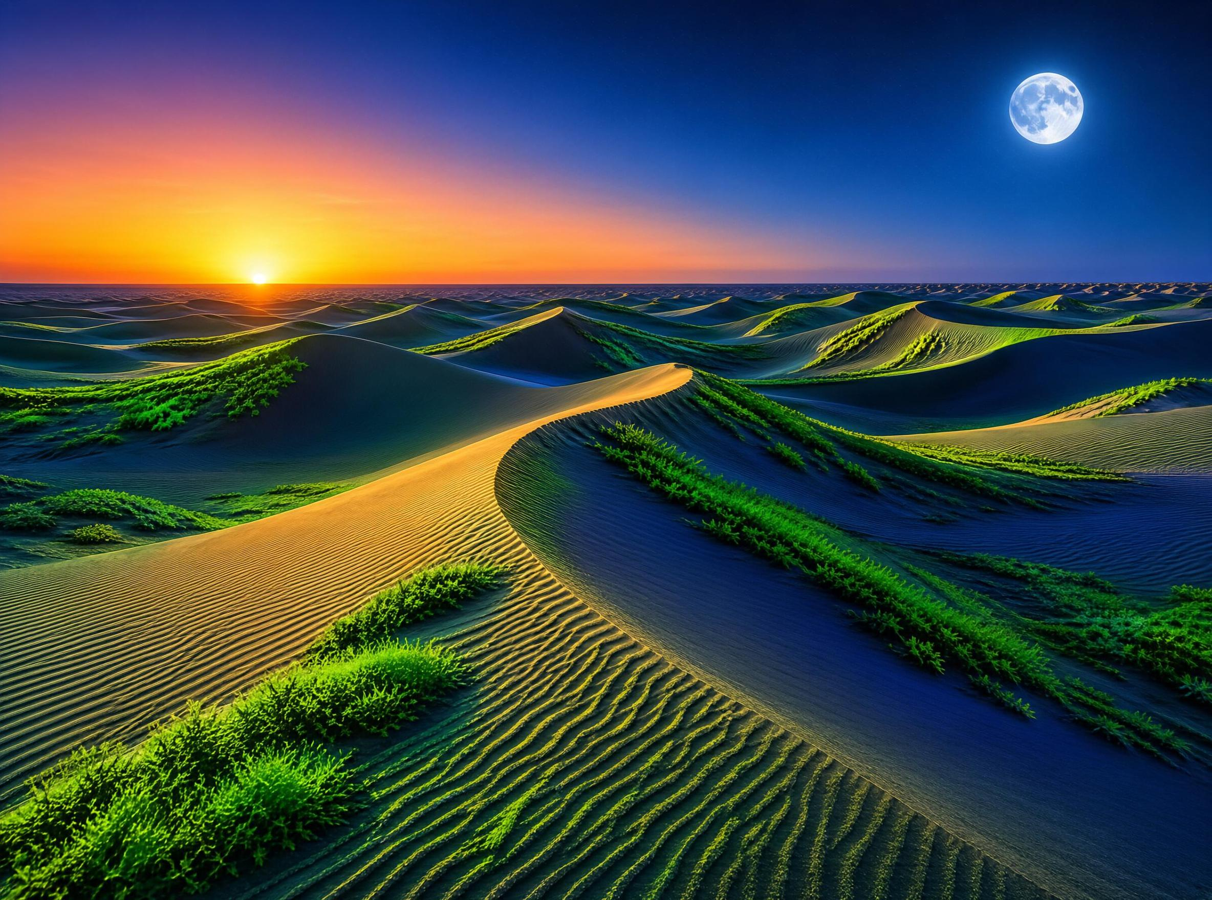 Desert Dunes at Twilight