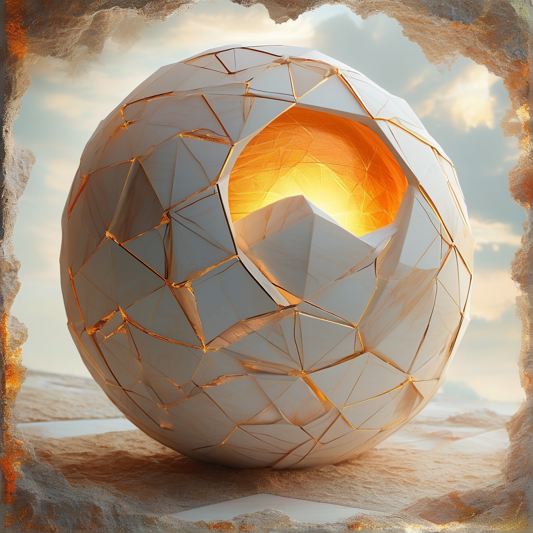 Luminous Broken Sphere
