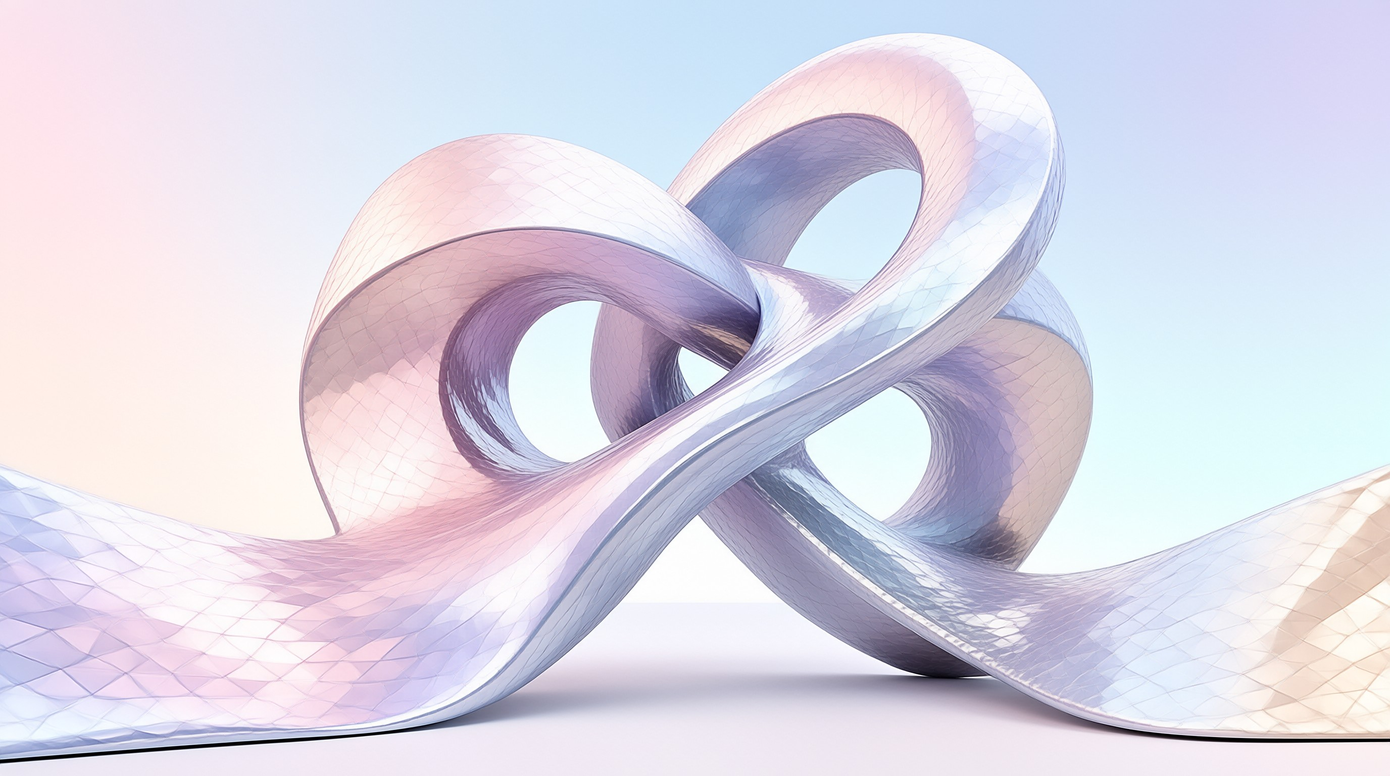 Abstract Iridescent Knot