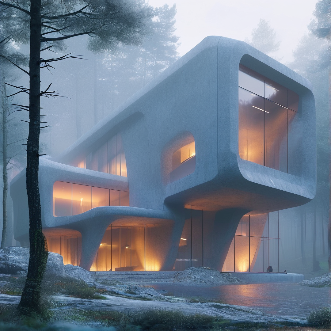 Futuristic Forest Villa