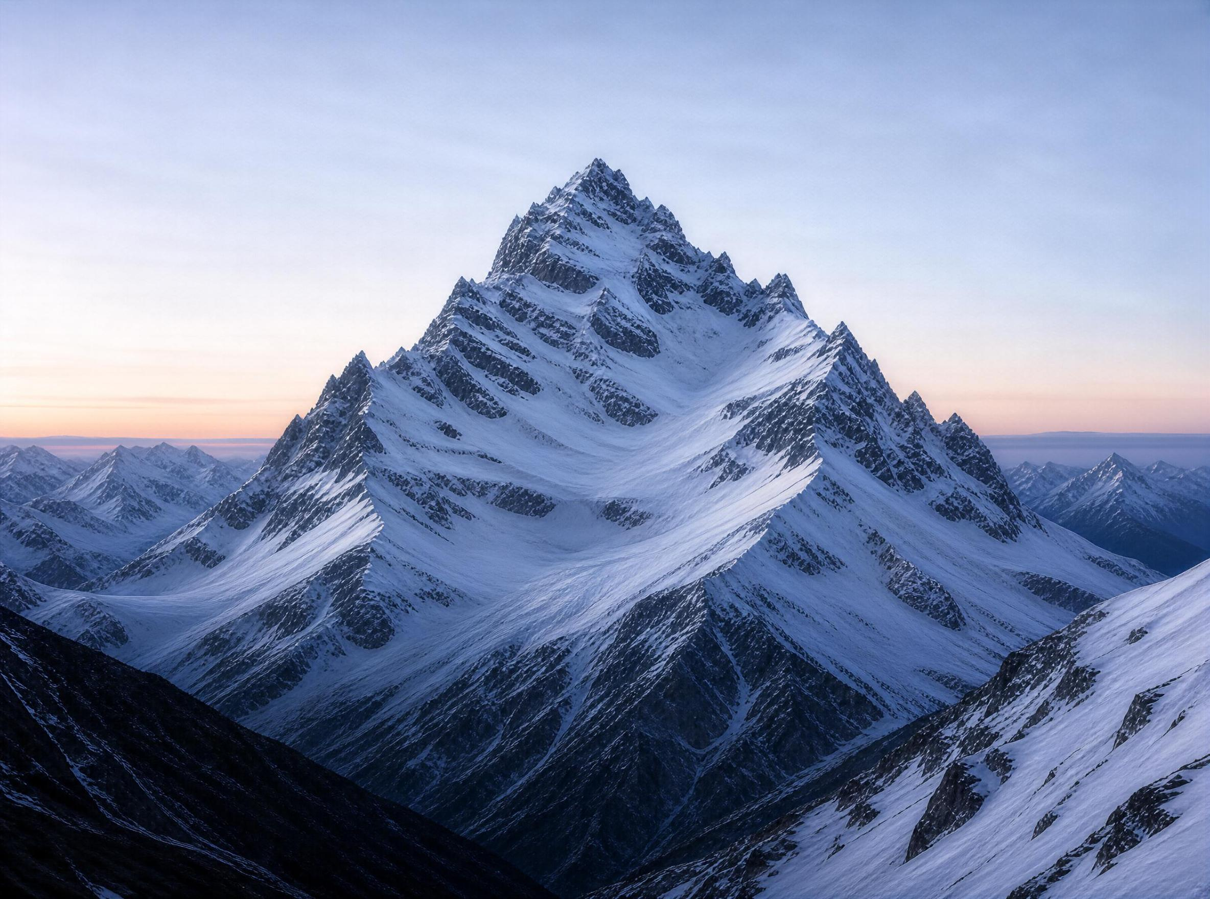 Majestic Snow-Capped Mountain