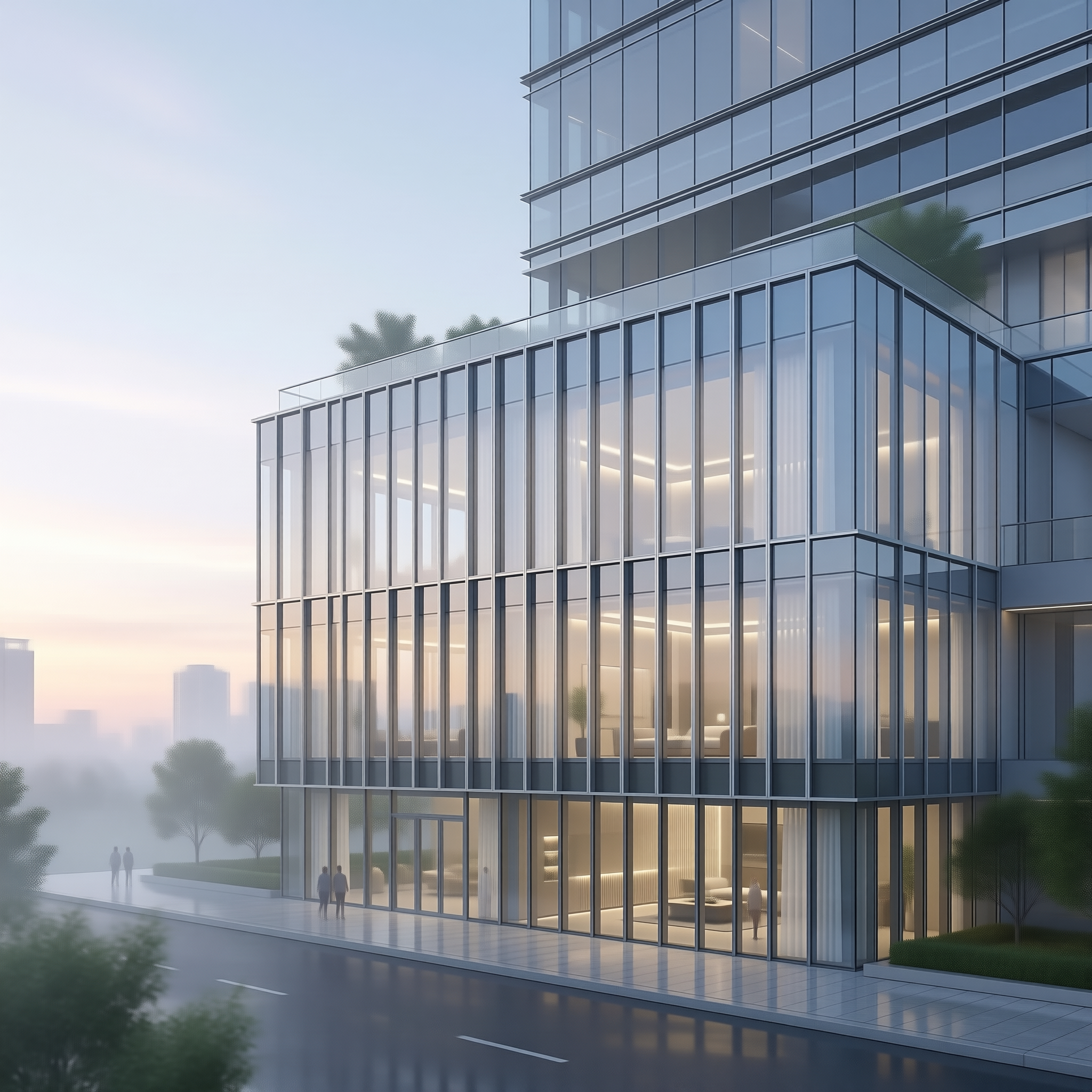 Contemporary Glass Facade