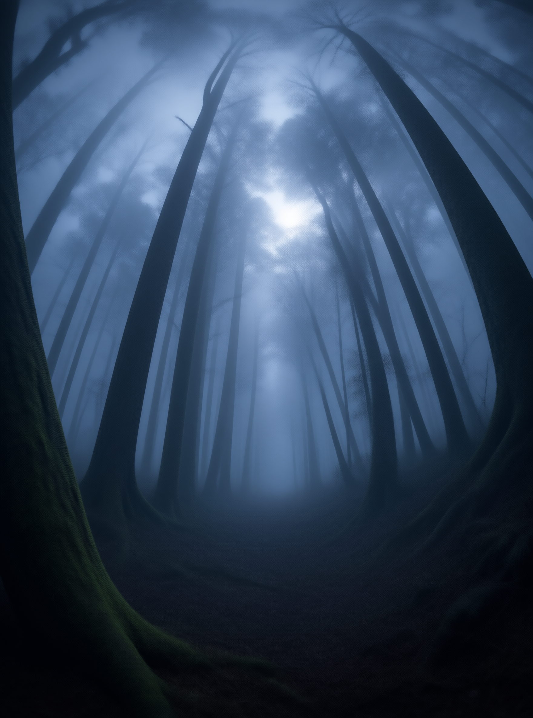 Mystical Foggy Forest