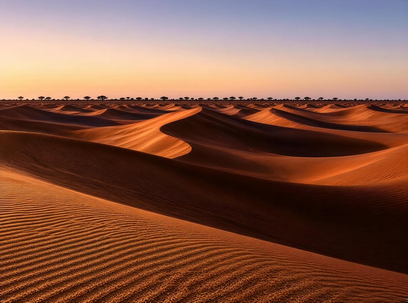 Desert Dunes at Sunset