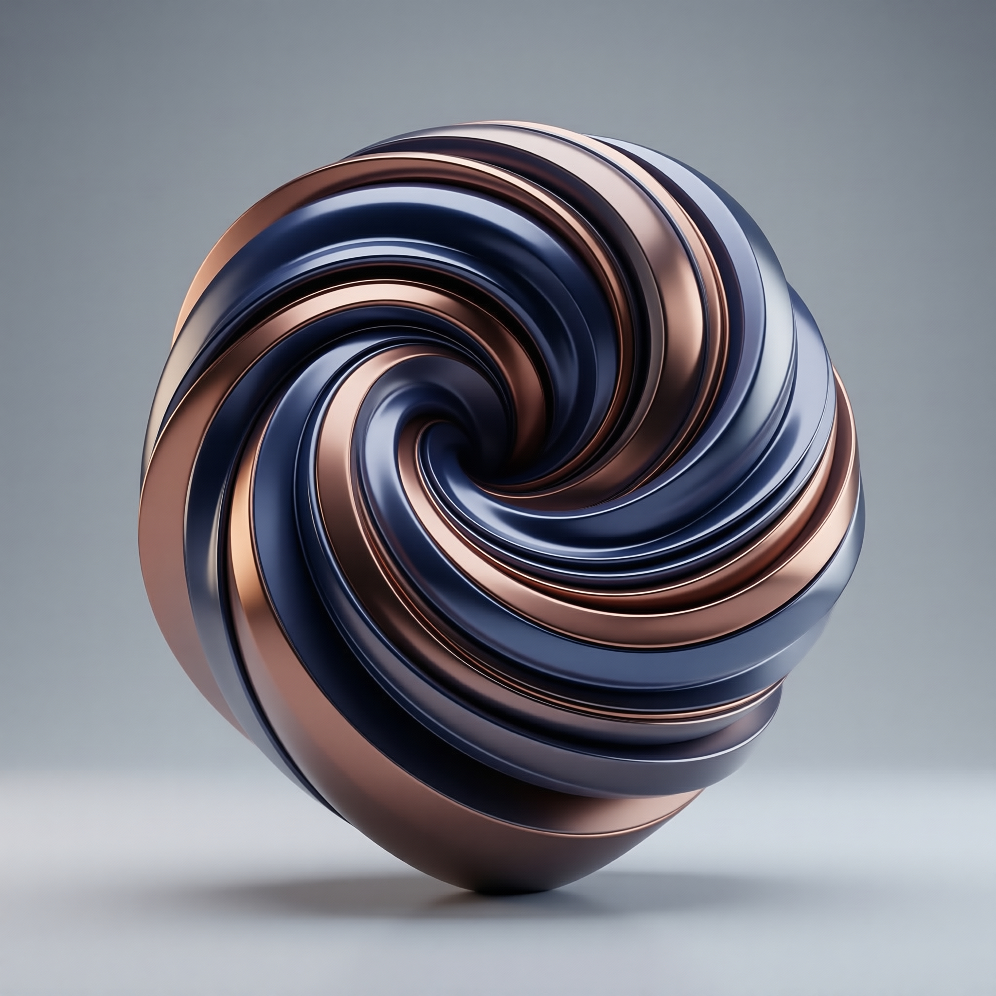 Abstract Metallic Spiral