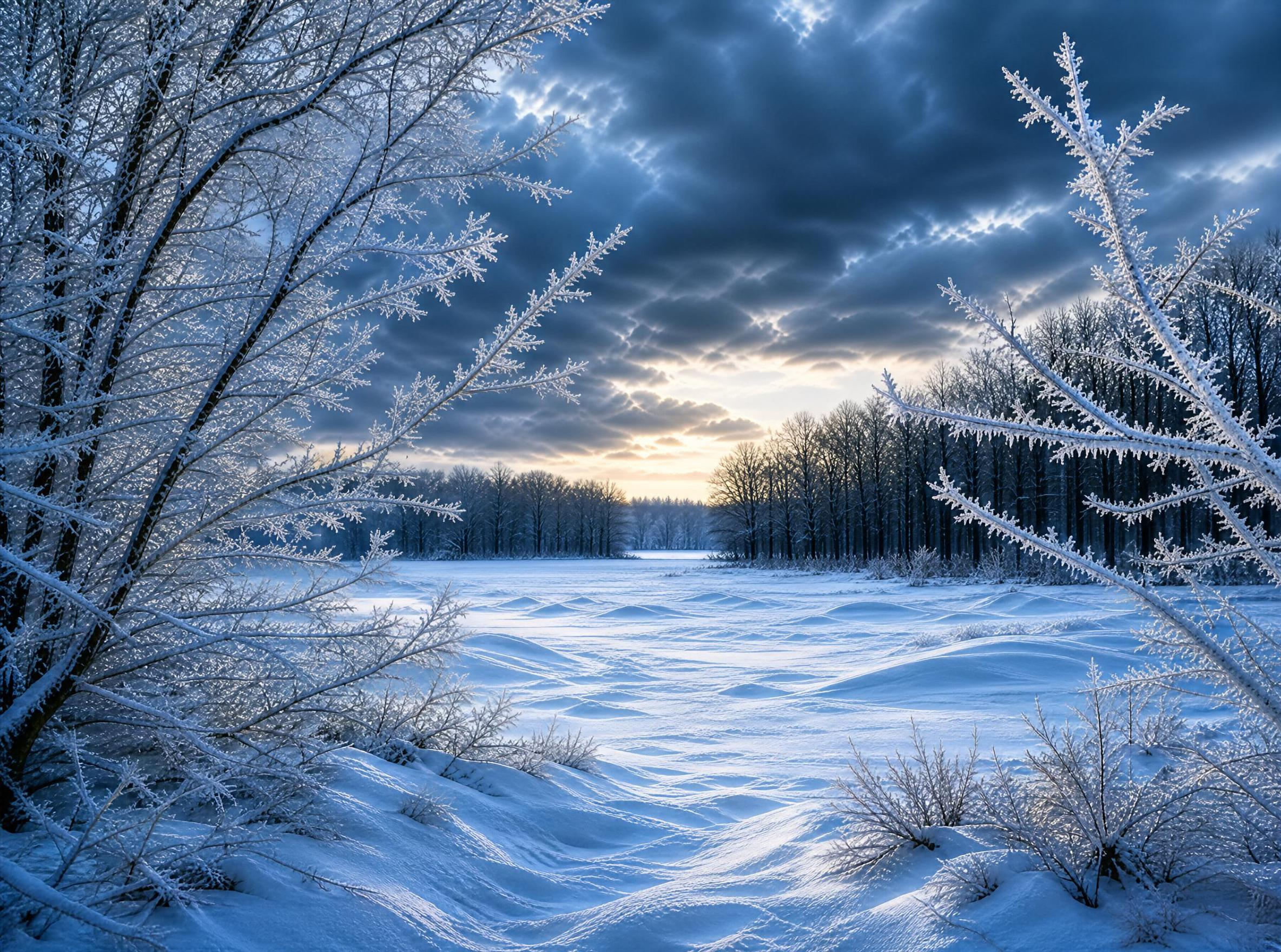 Frozen Winter Landscape