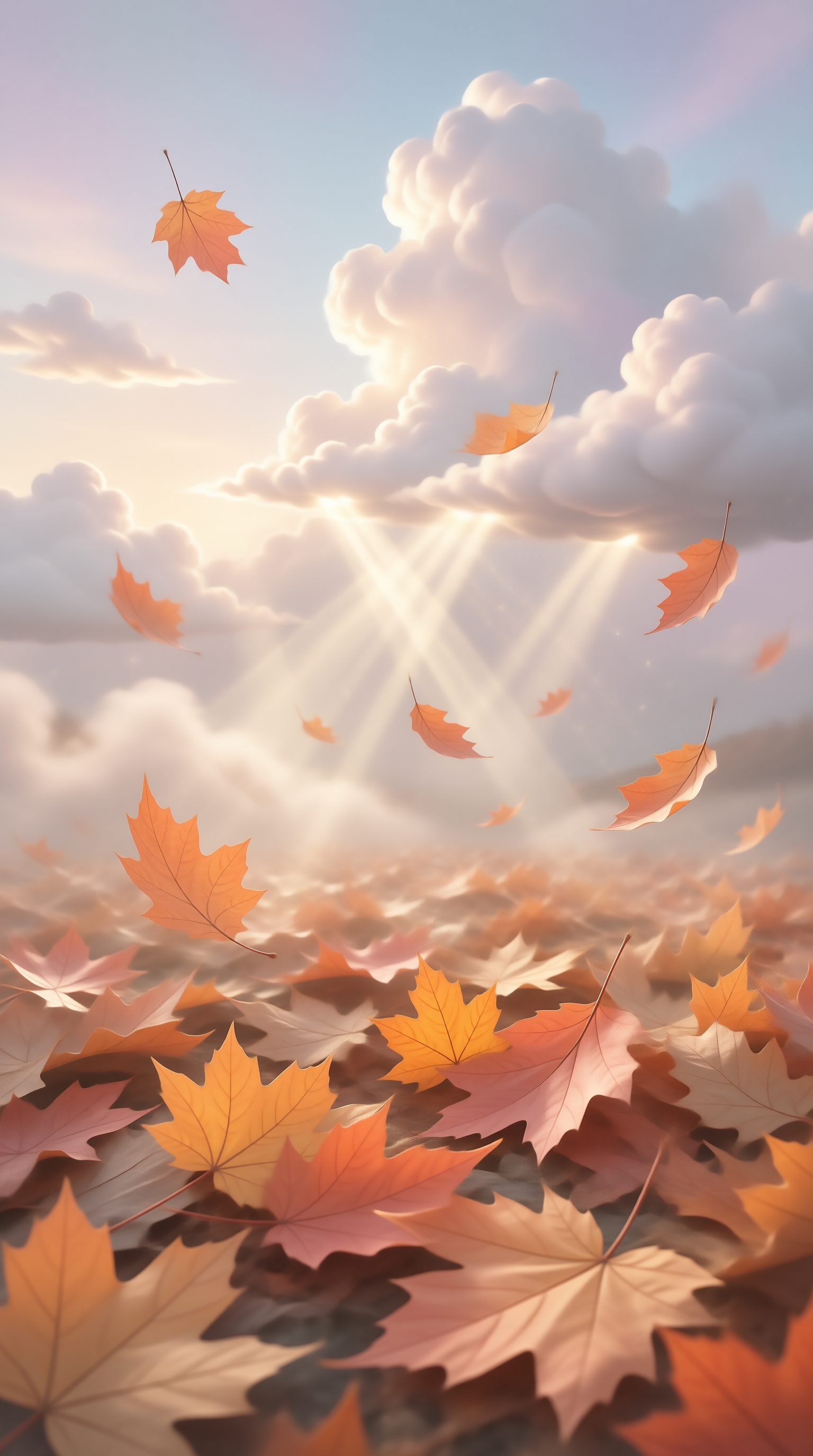 Autumn Leaves and Sunbeams