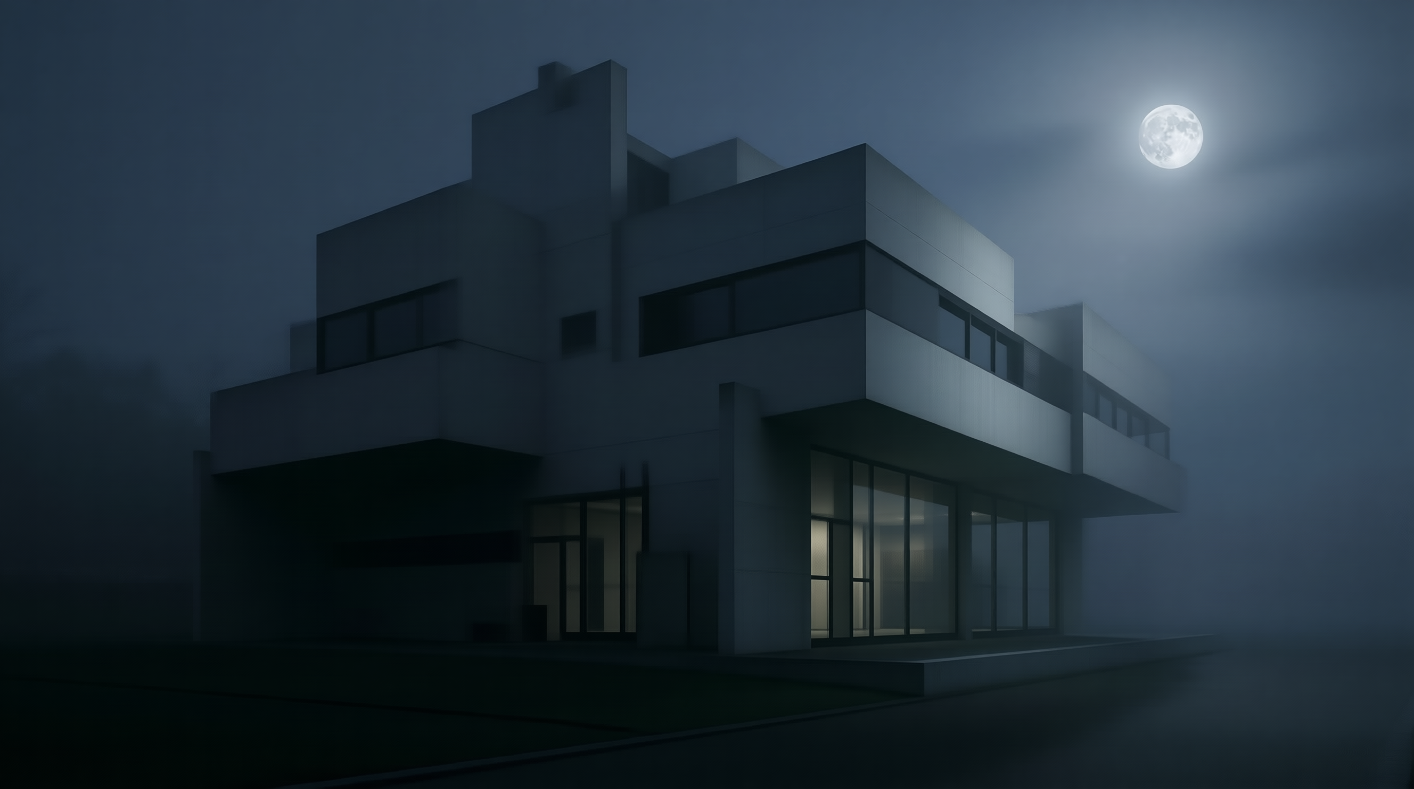Moonlit Modern Home