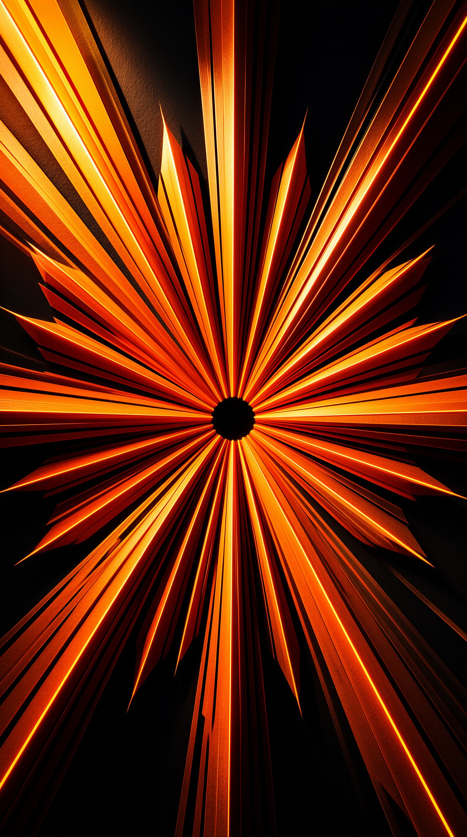 Fiery Radial Burst