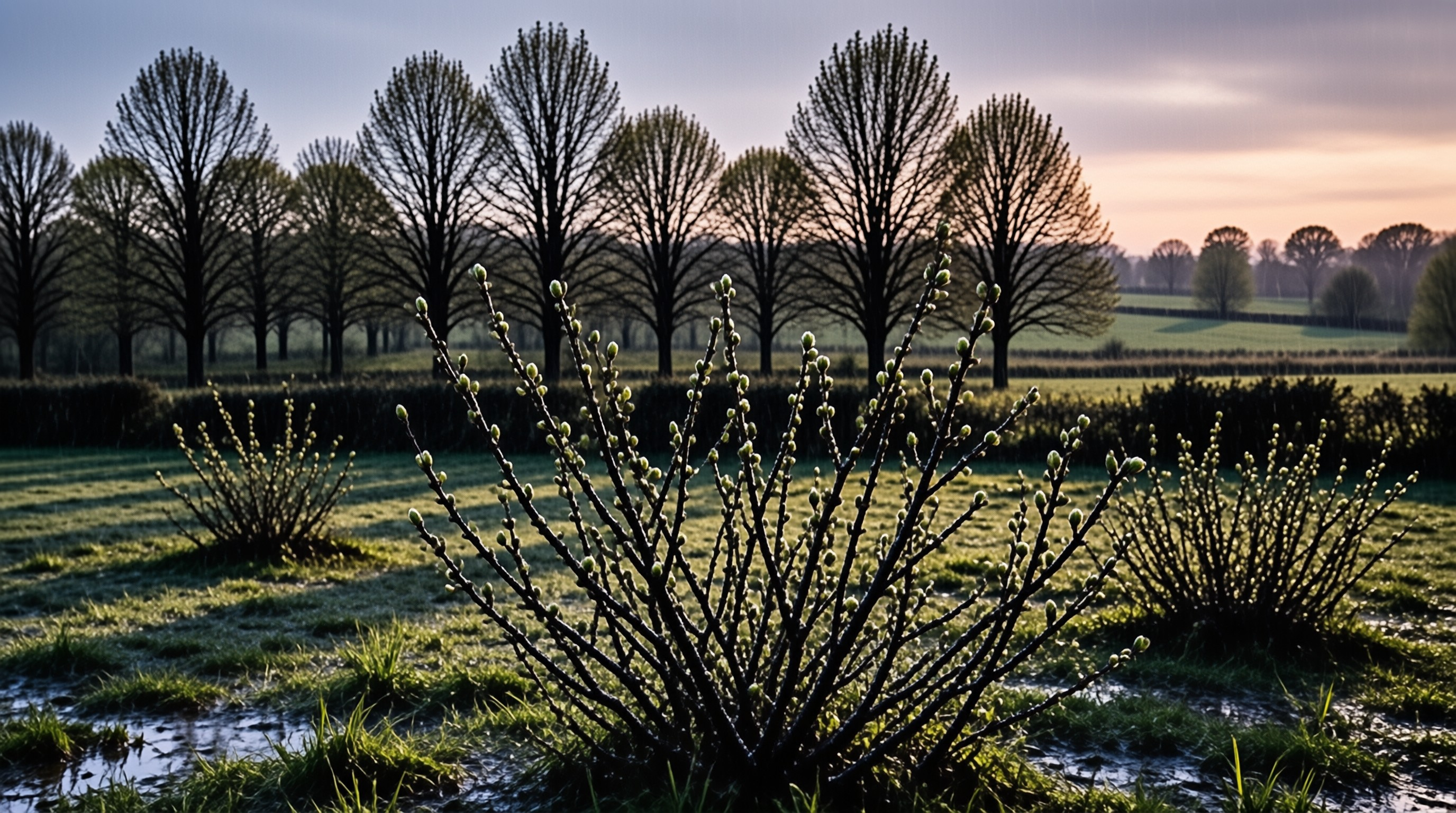 Dawn in a Spring Field
