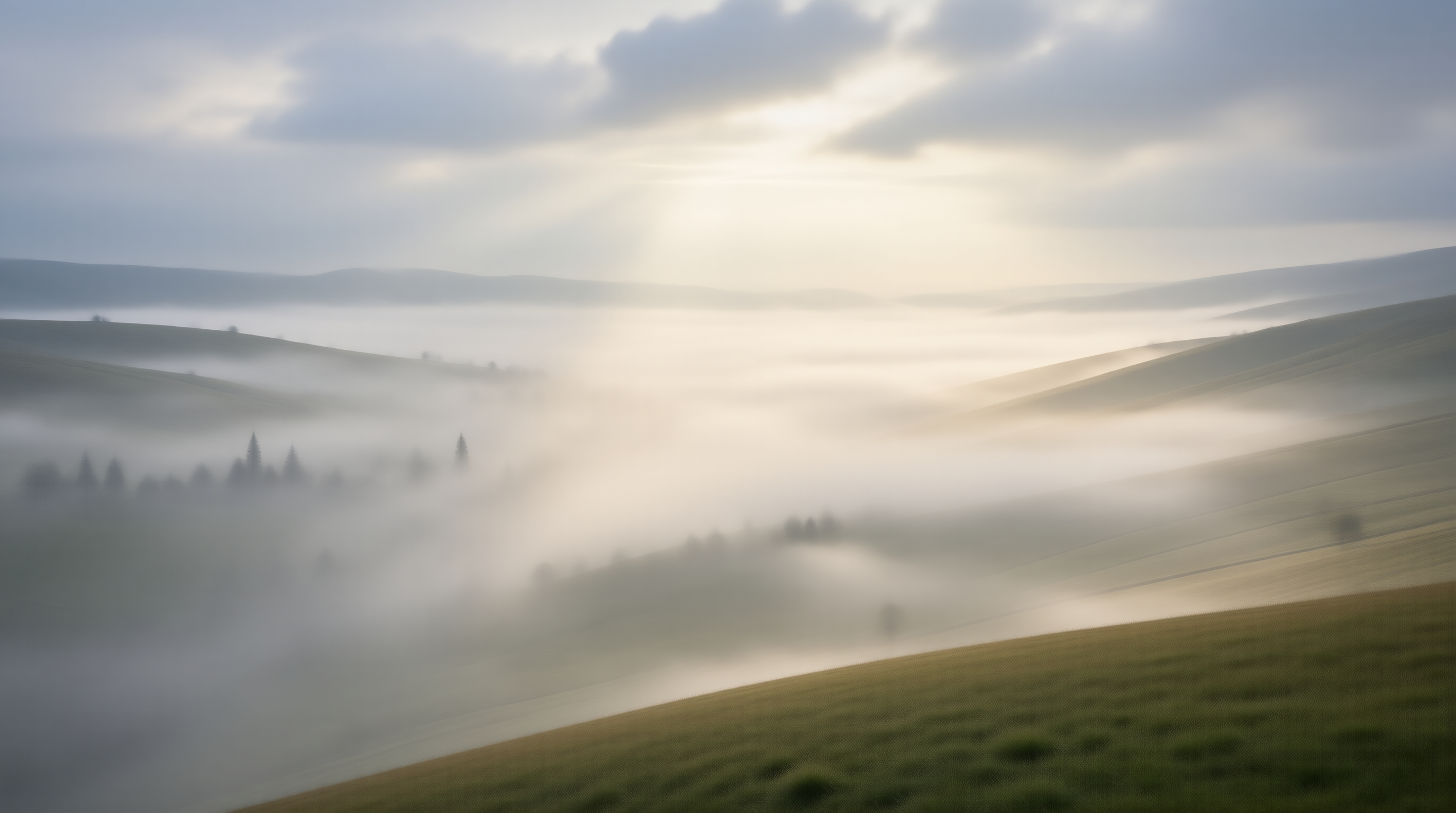 Misty Morning Hills