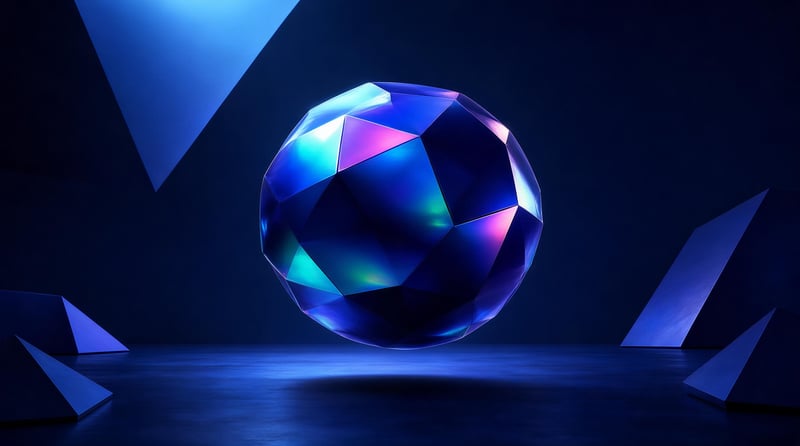 Faceted Crystal Sphere