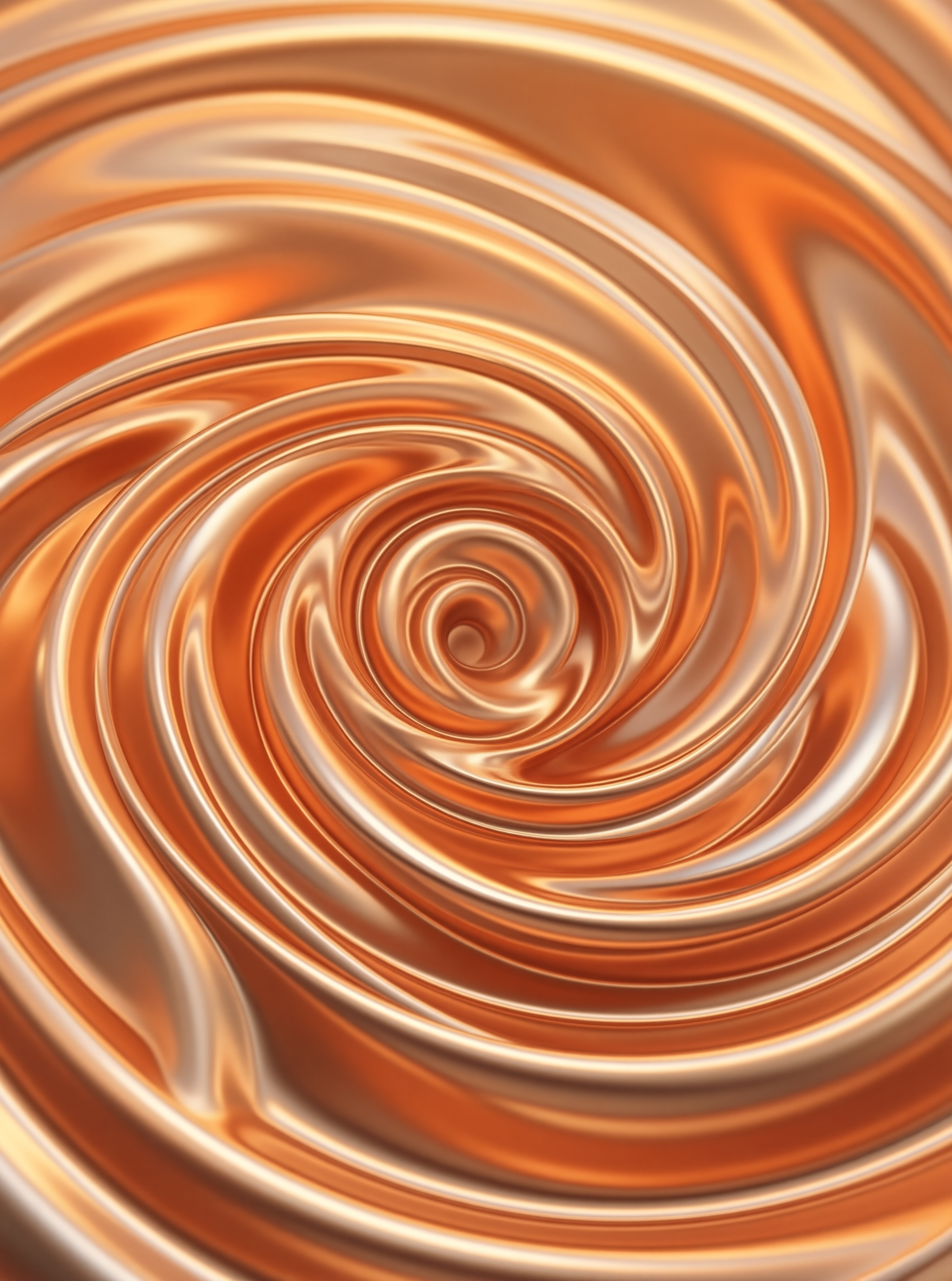 Molten Copper Spiral — Liquid Metal Study