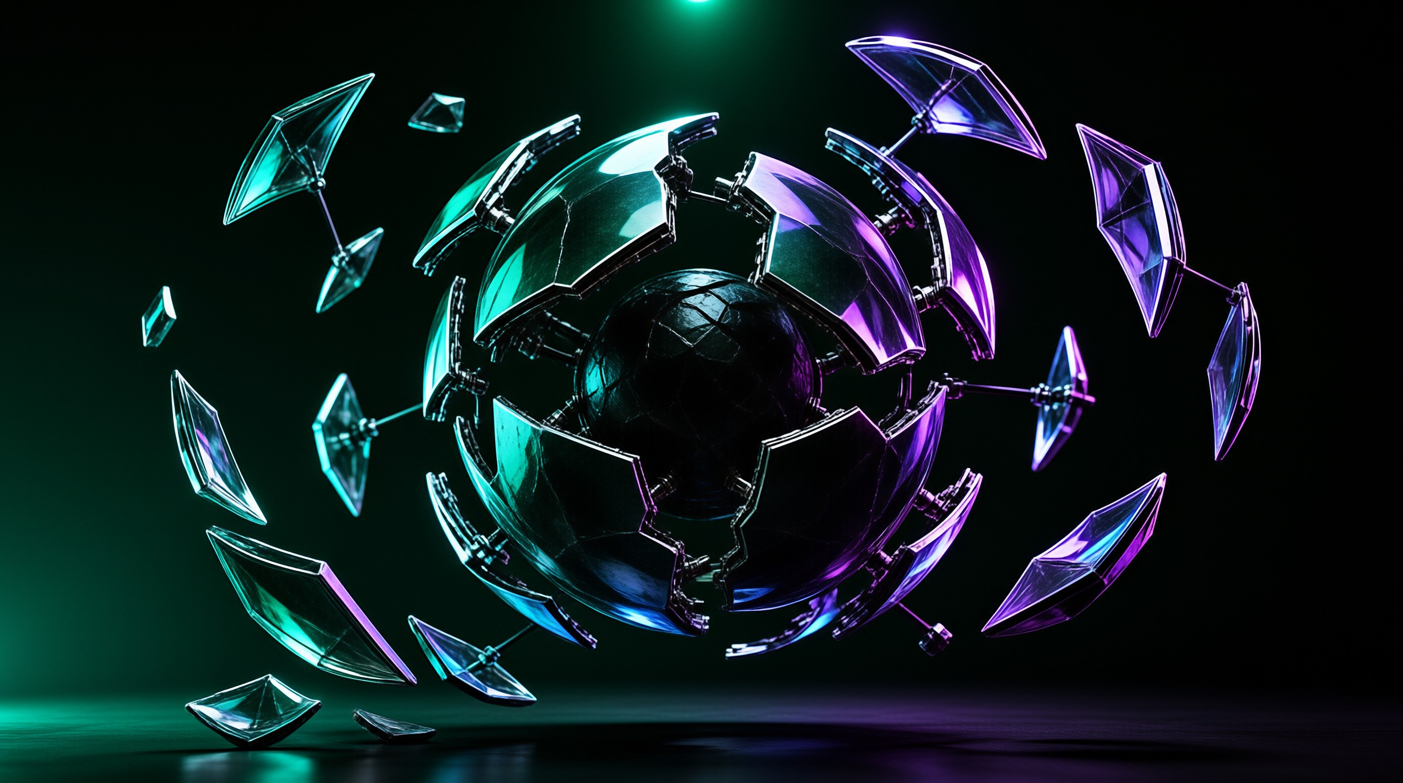 Futuristic Broken Sphere