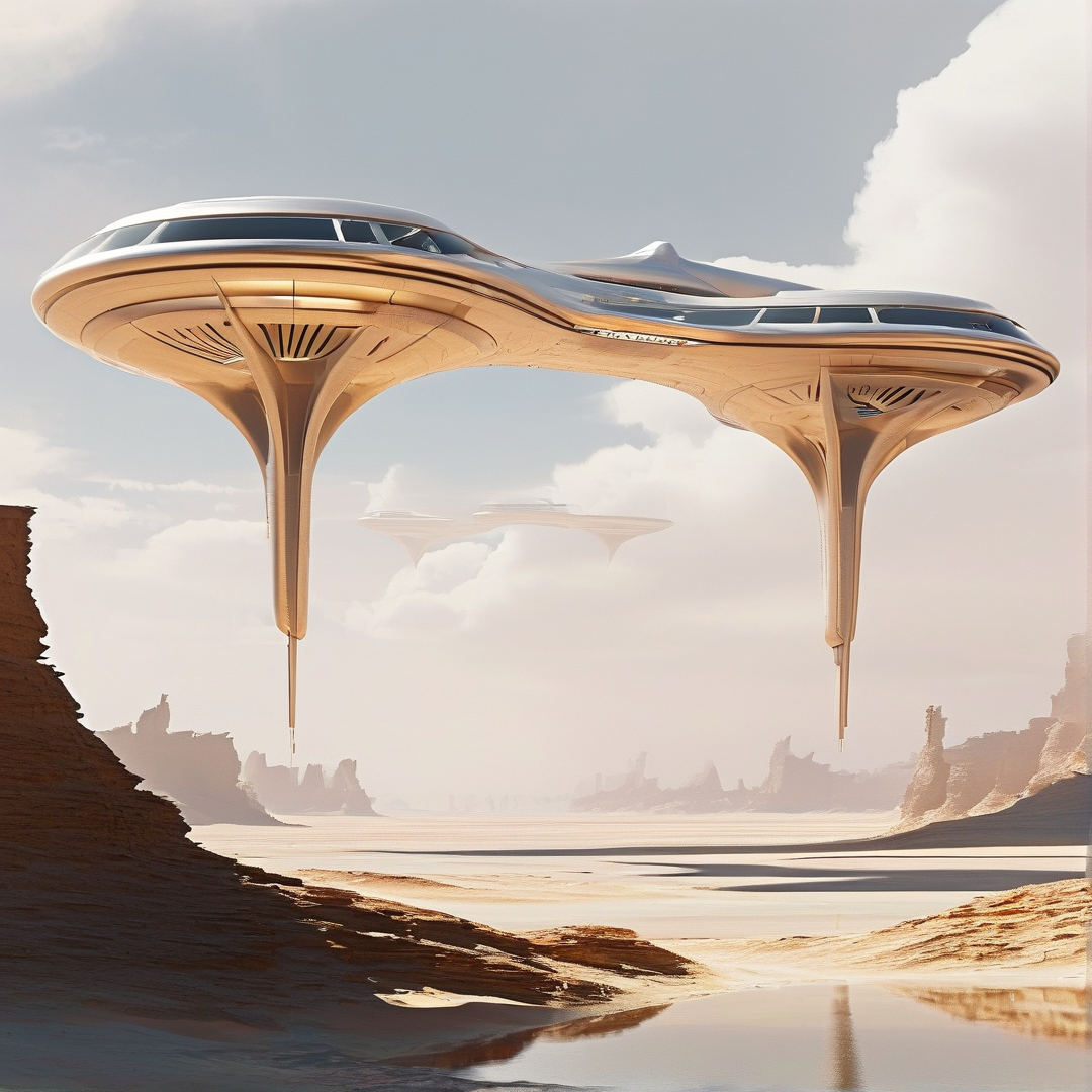 Futuristic Flying Vehicle