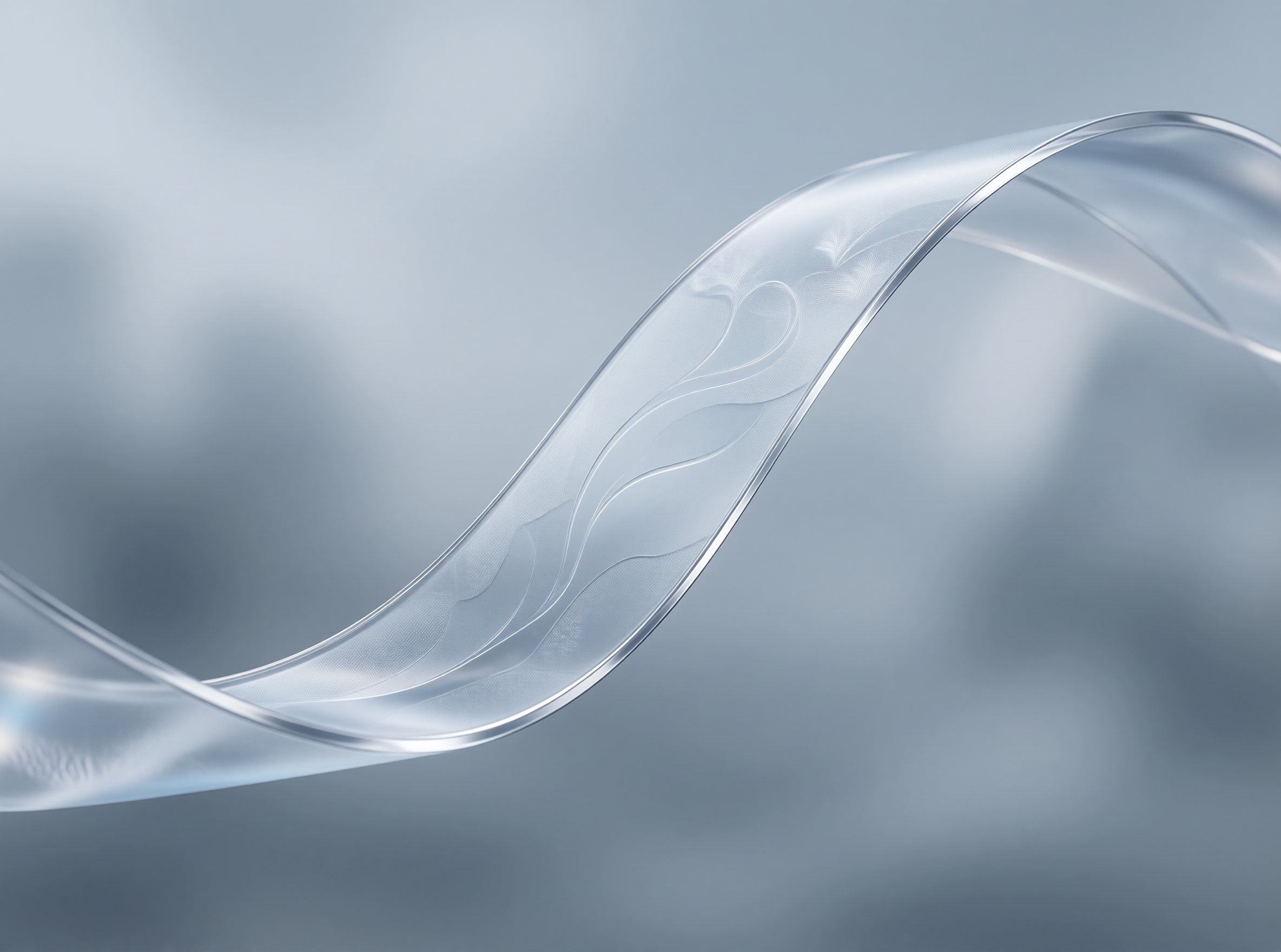 Glass Ribbon — Crystalline Twist Study