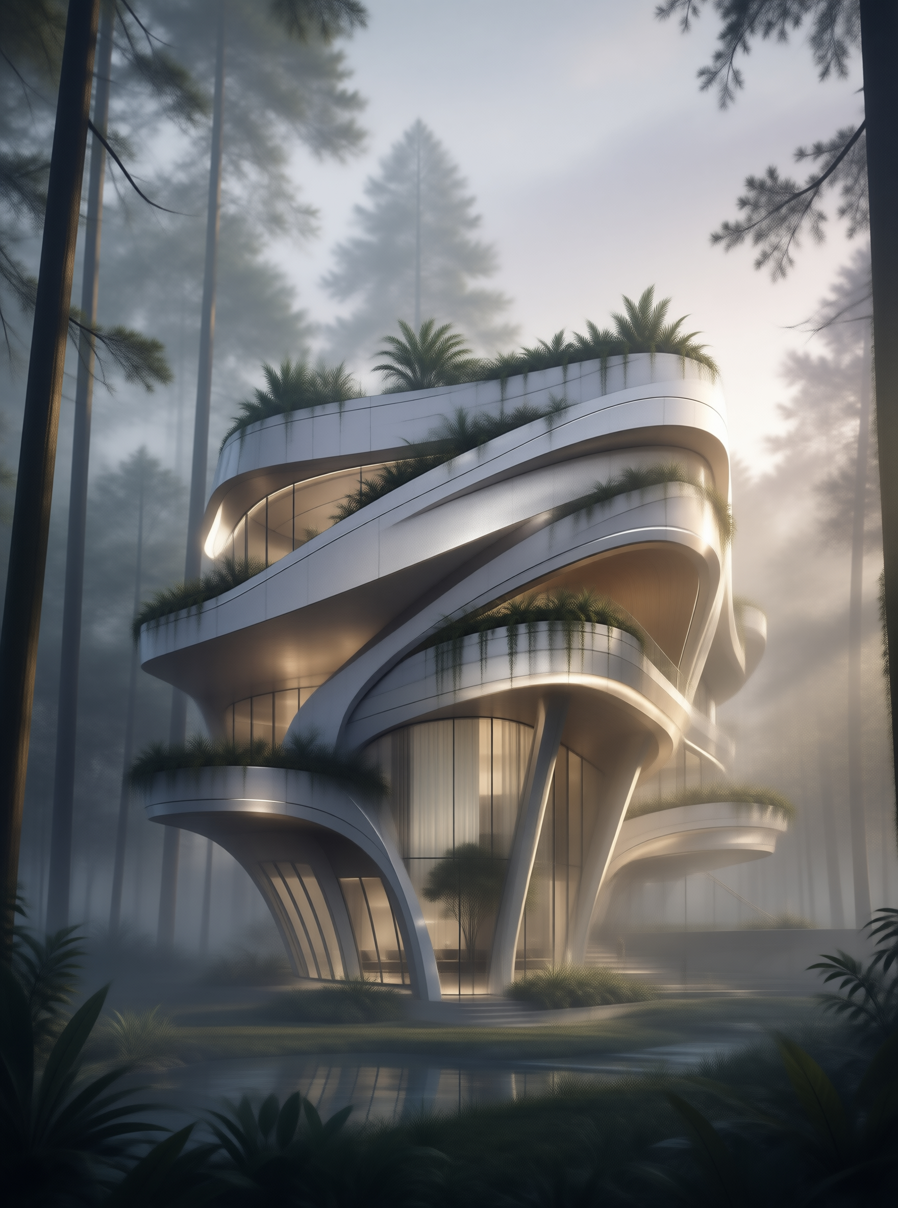 Futuristic Forest Residence
