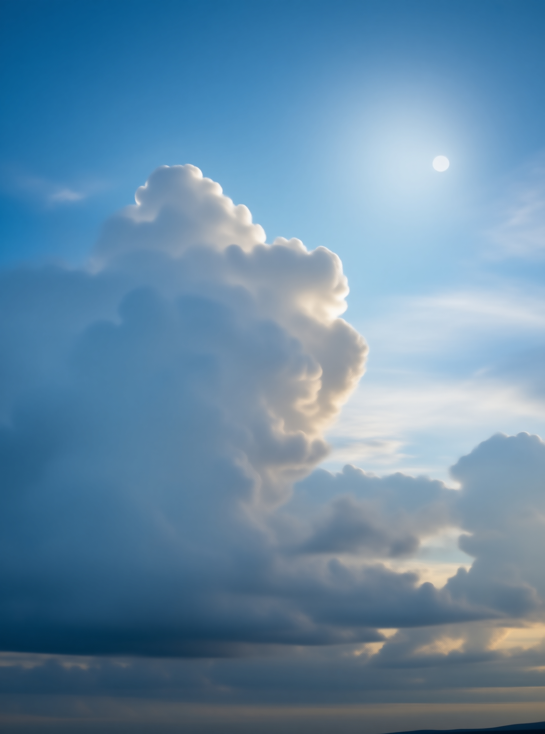 Sunlit Cumulus Cloud