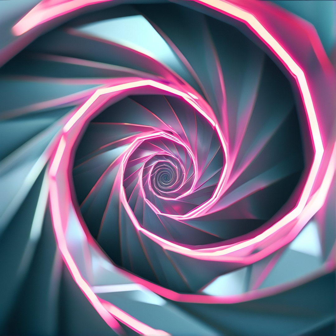 Neon Spiral Tunnel