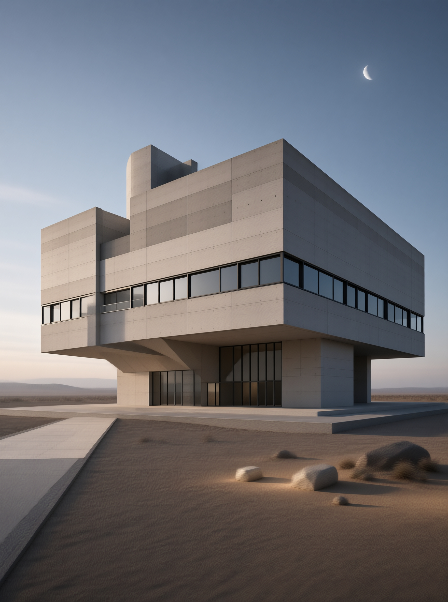 Modern Concrete Building