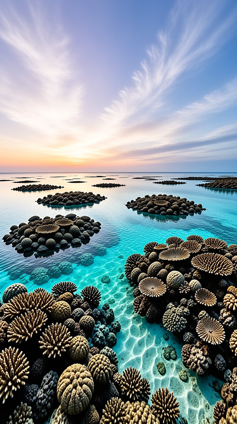 Tropical Coral Reef Sunset