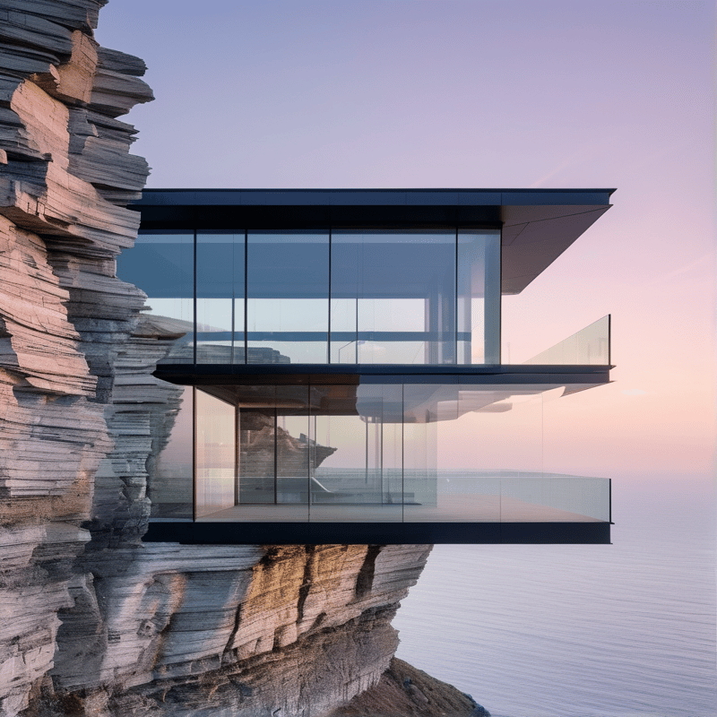 Cliffside Glass Villa