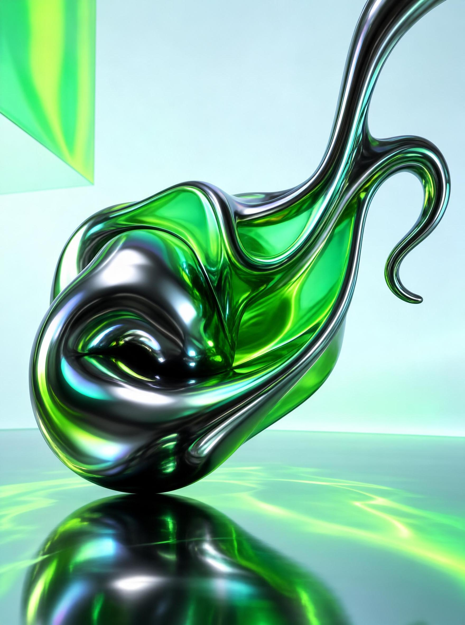 Iridescent 3D Liquid Form