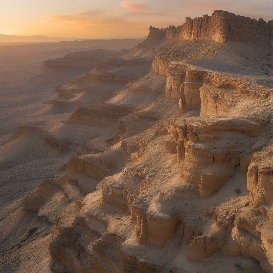 Sunset Desert Canyon