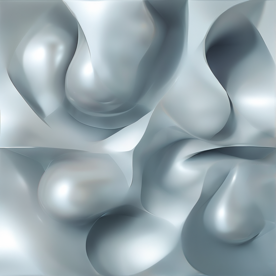 Abstract Silver Flow