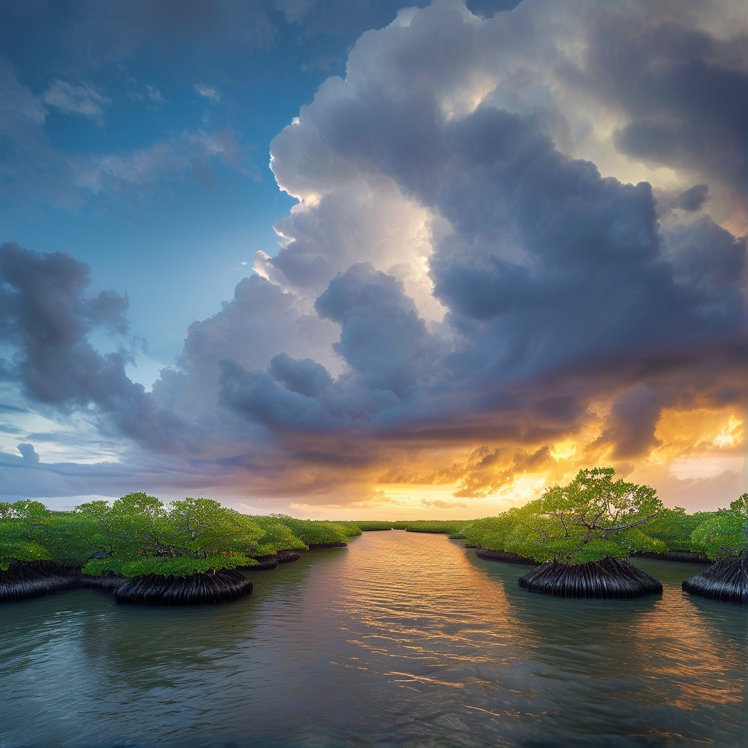 Mangrove River Sunset