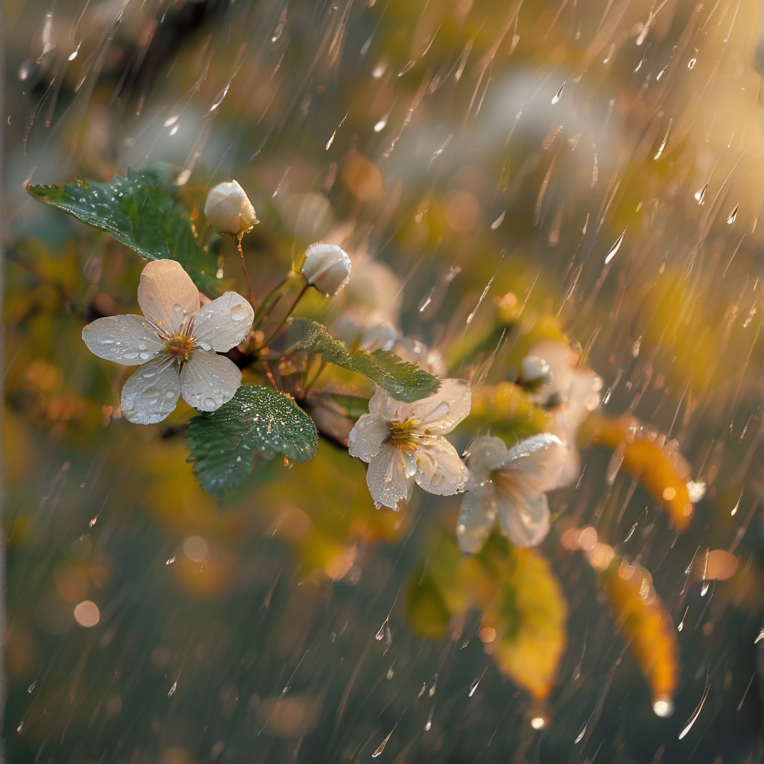 Rainy Spring Blossoms