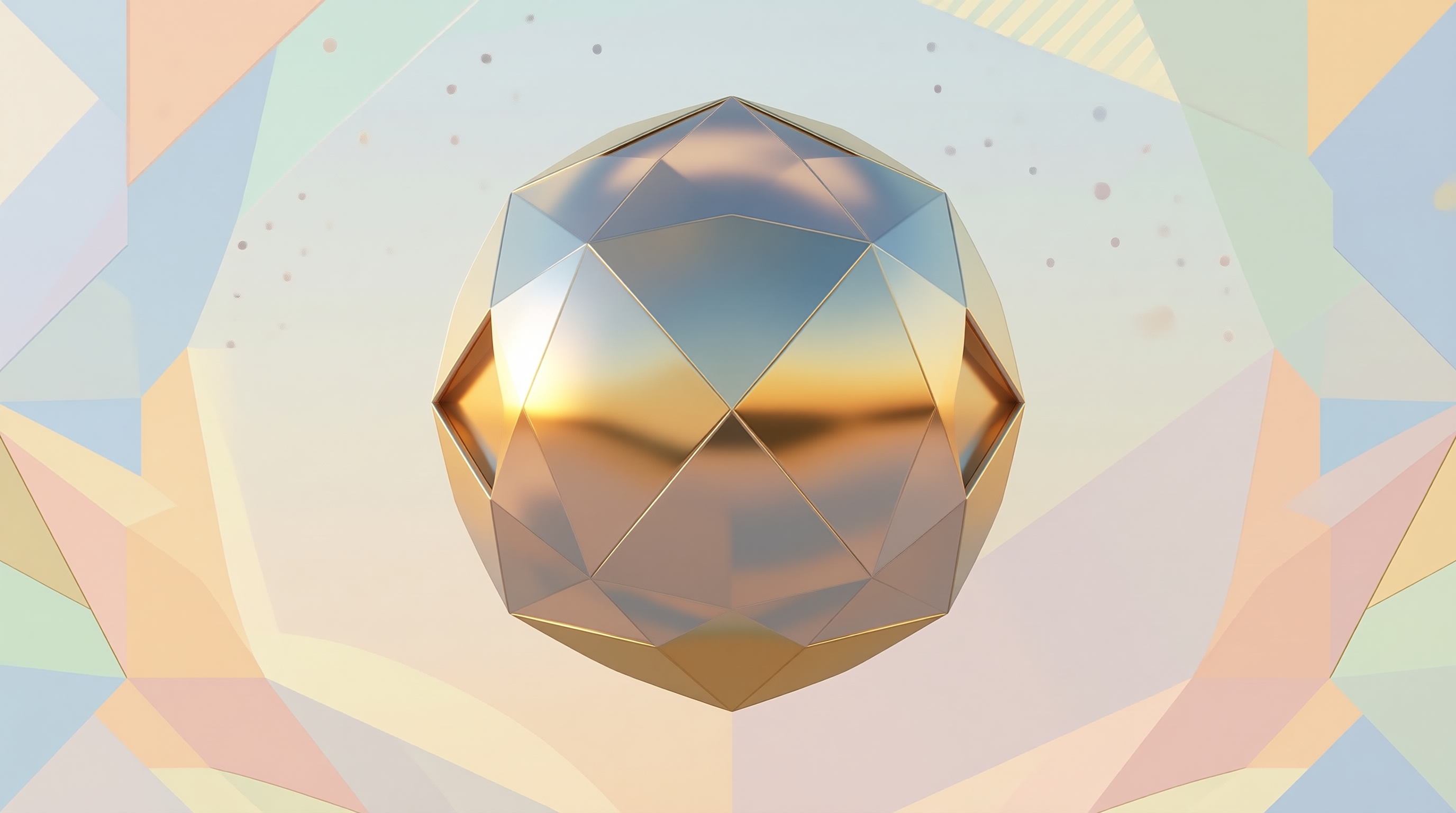 Faceted Metallic Sphere