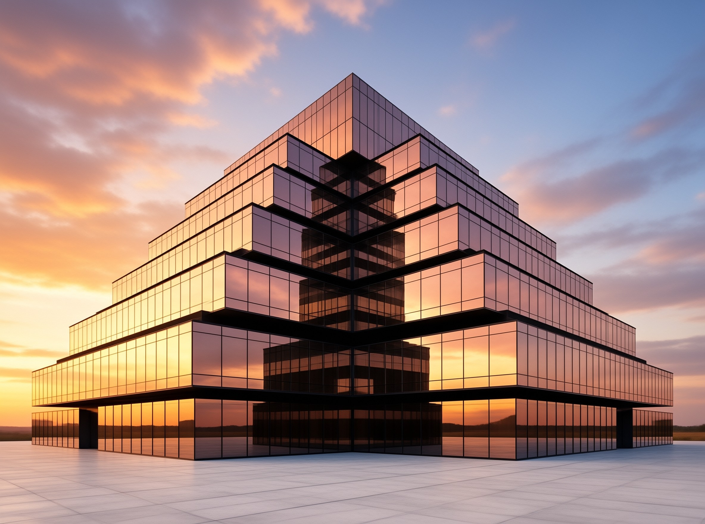 Stepped Glass Pyramid