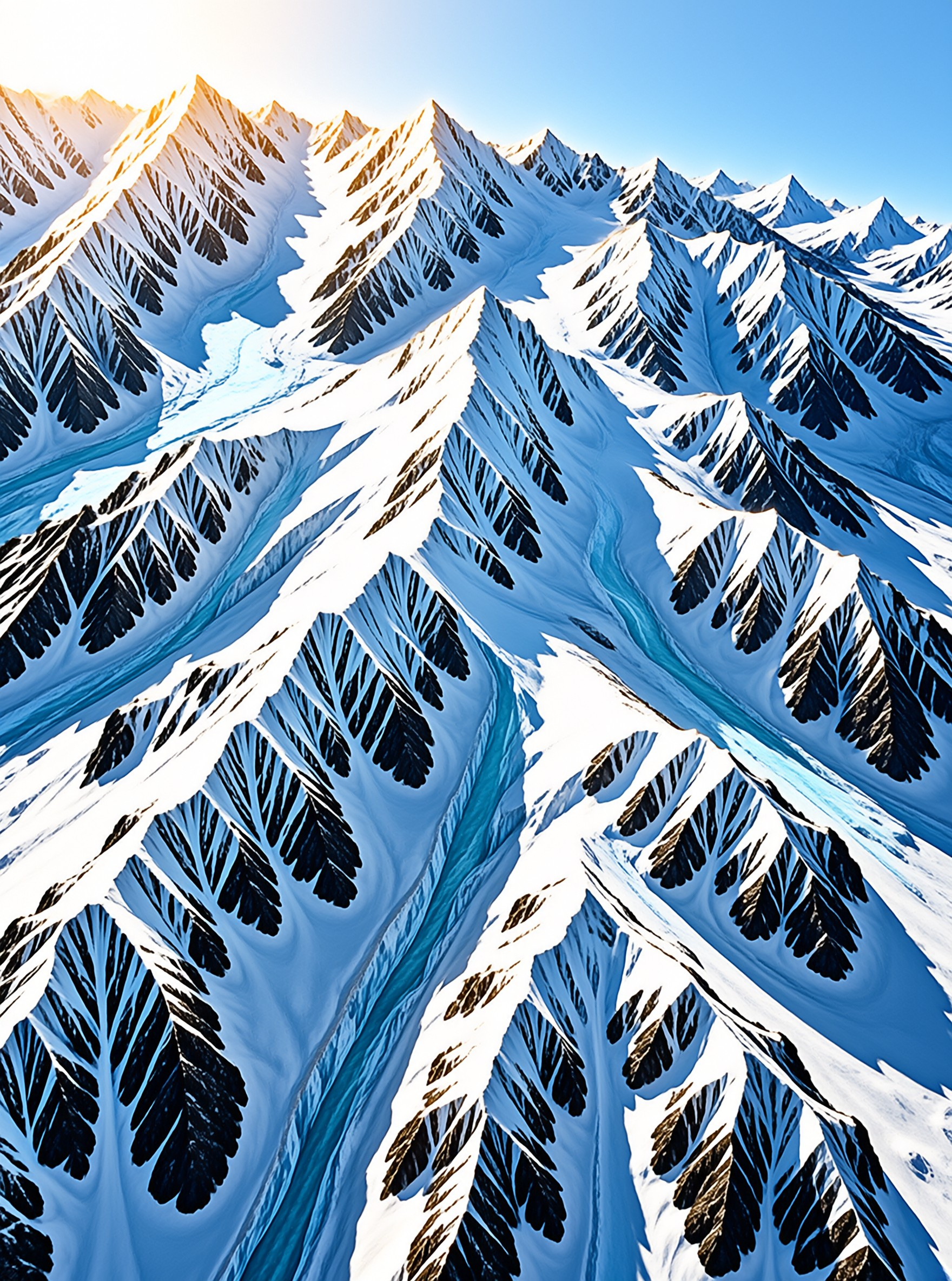 Majestic Snowy Mountains