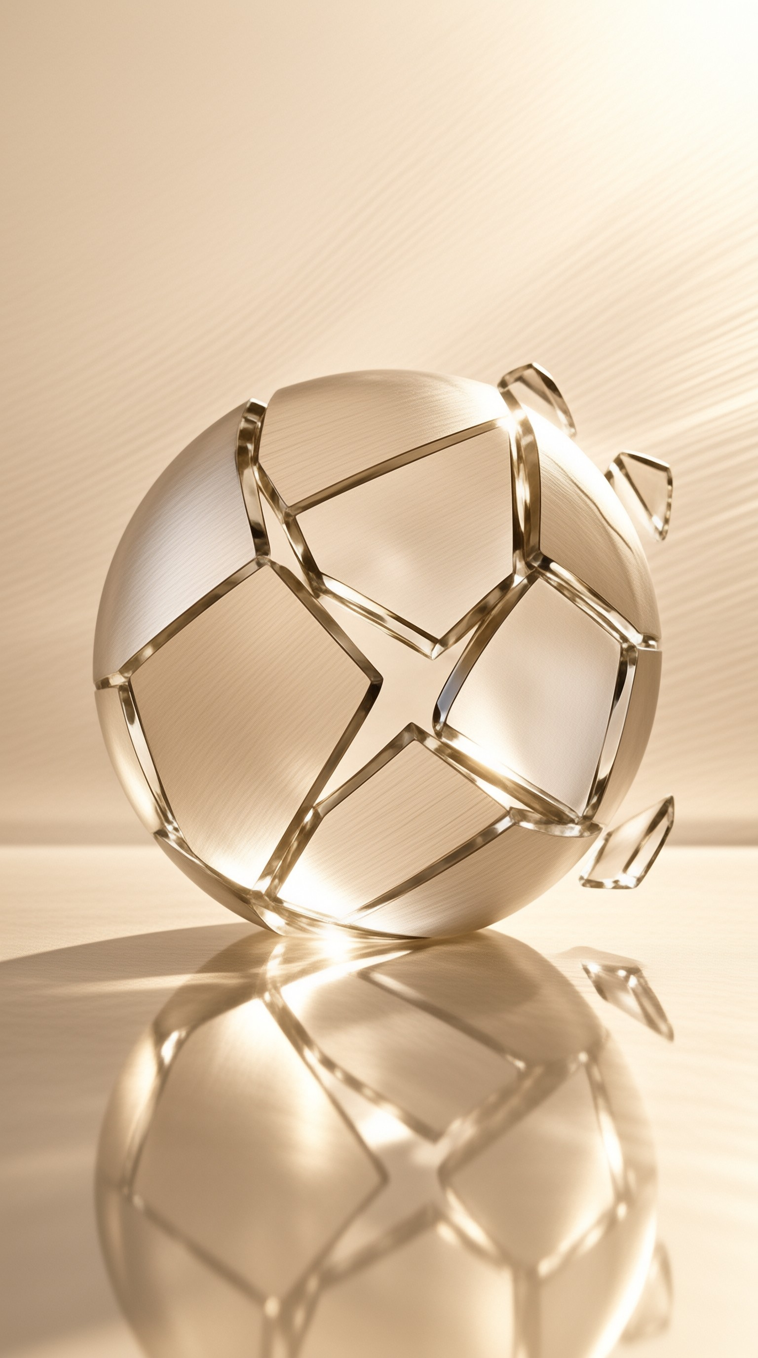 Golden Cracked Sphere
