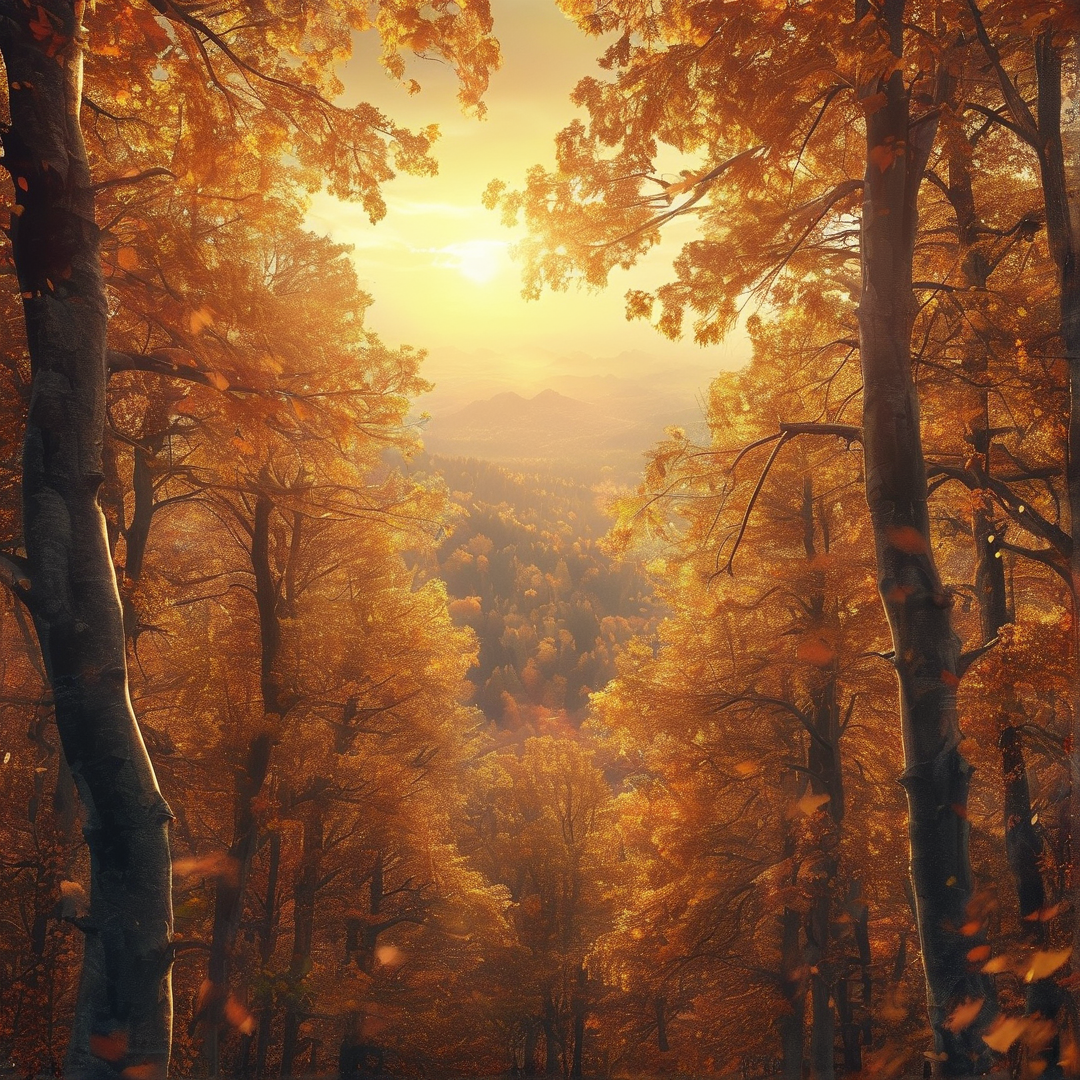 Golden Autumn Forest