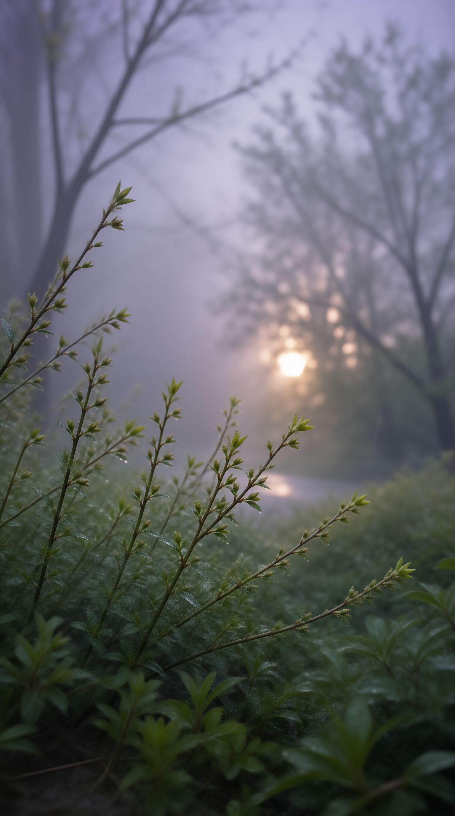 Misty Forest Sunrise