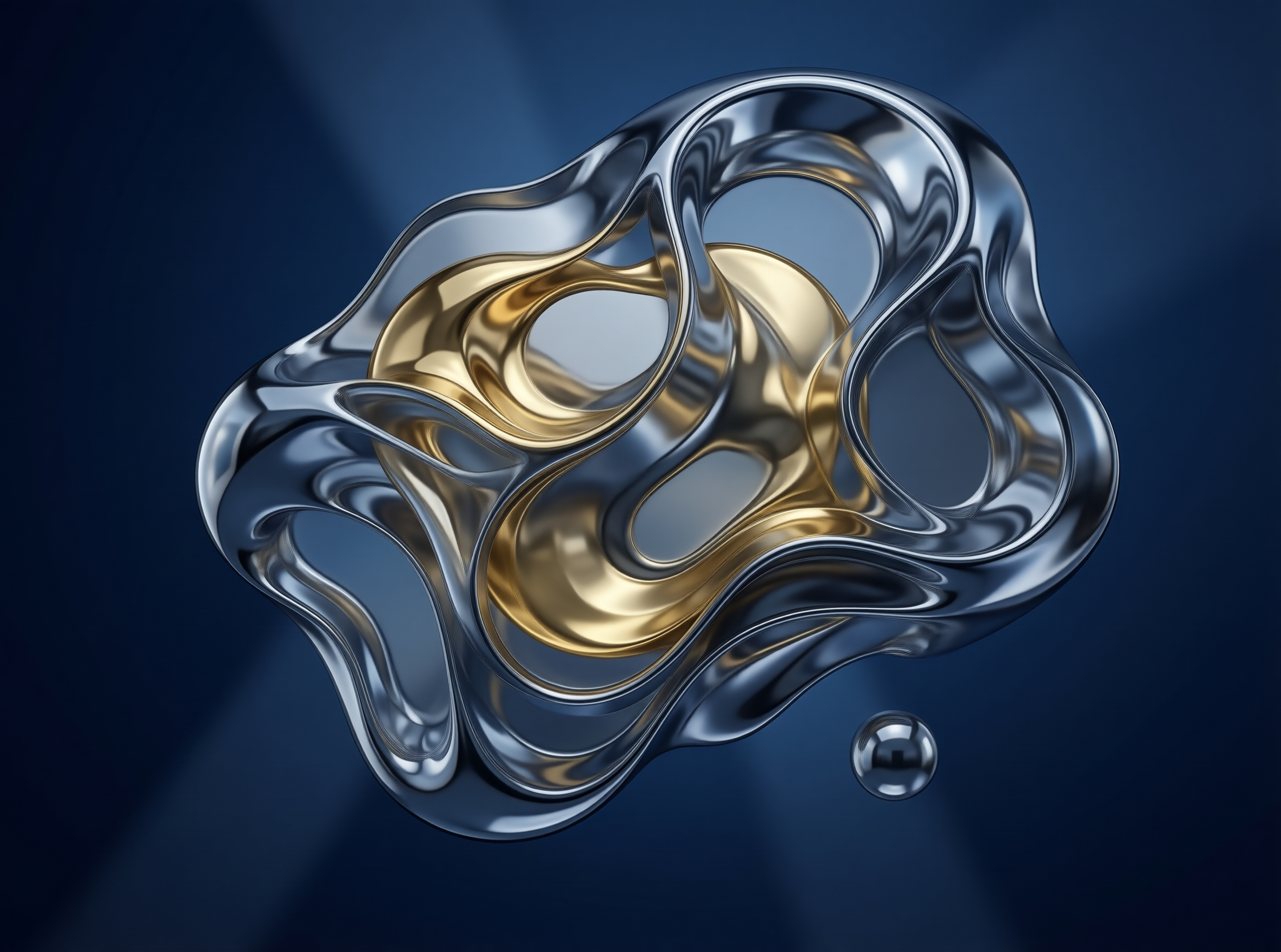 Liquid Metal Abstract Art