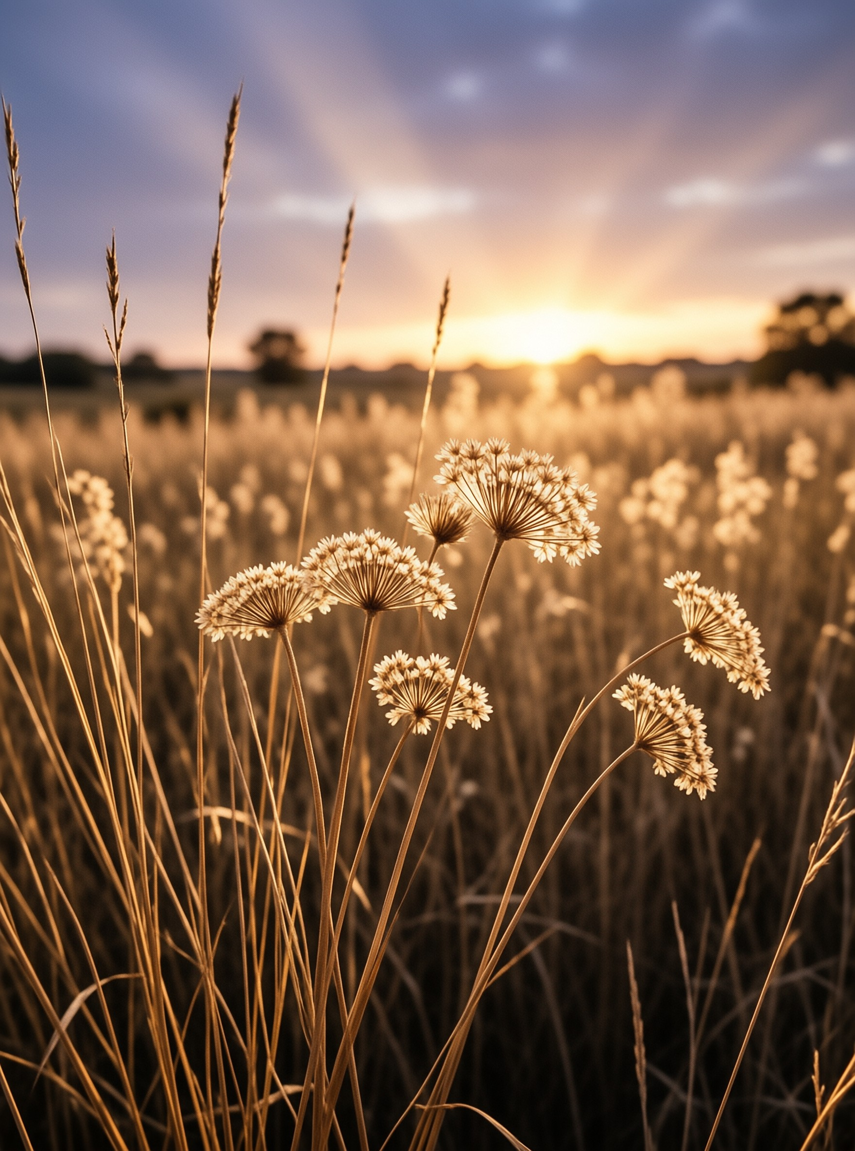 Golden Hour Wildflowers