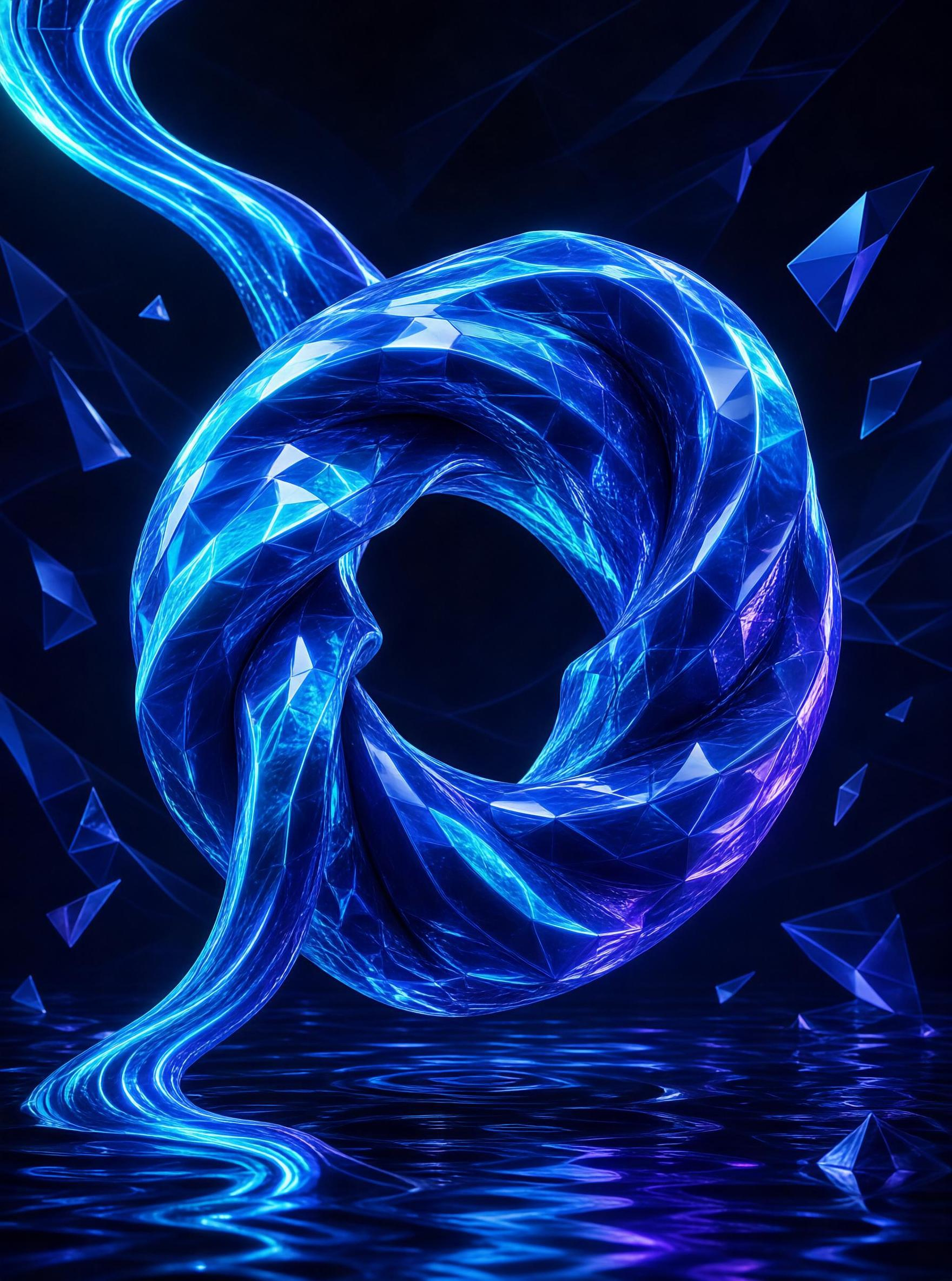 Blue Abstract Loop