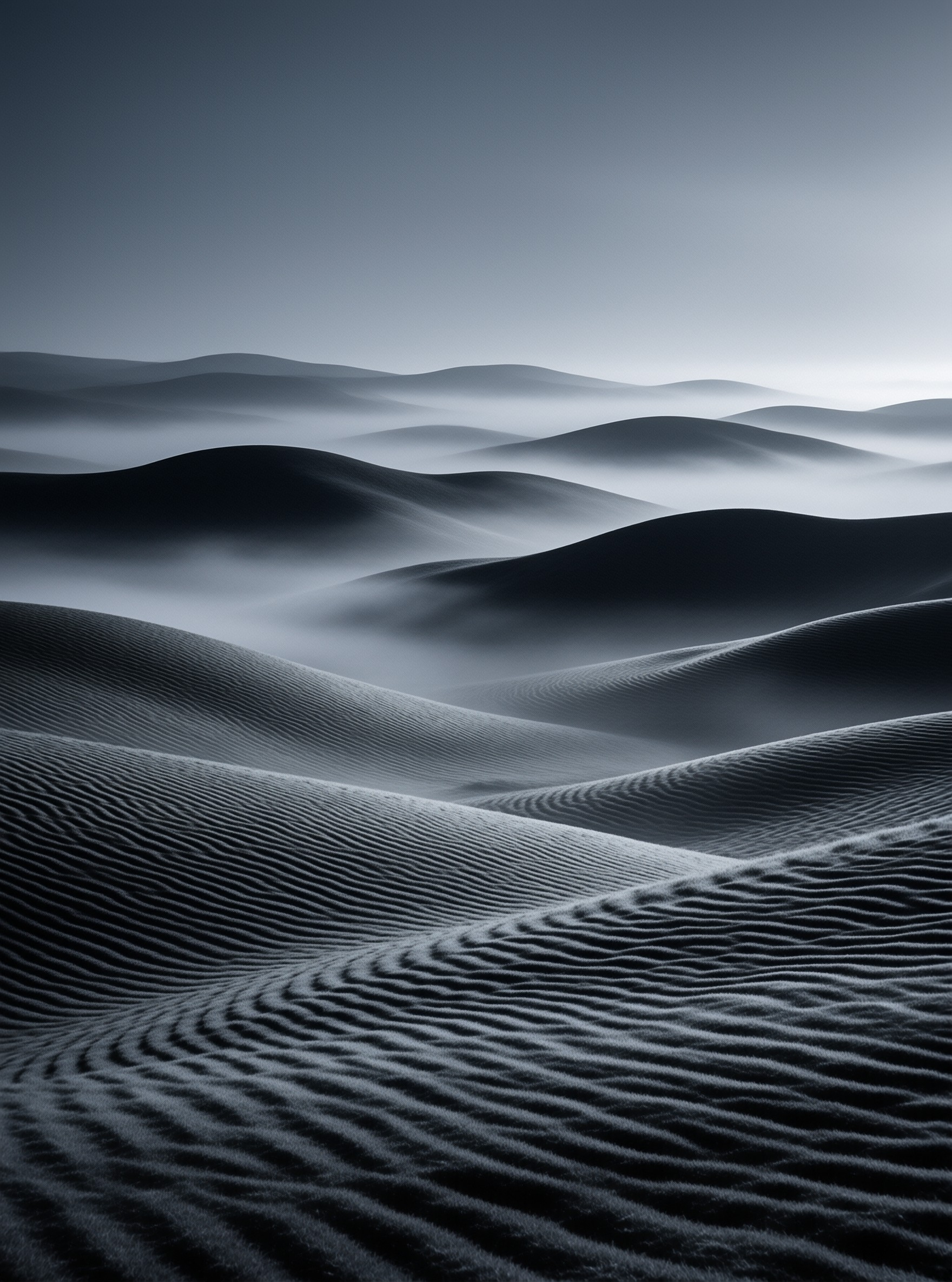 Misty Monochrome Dunes