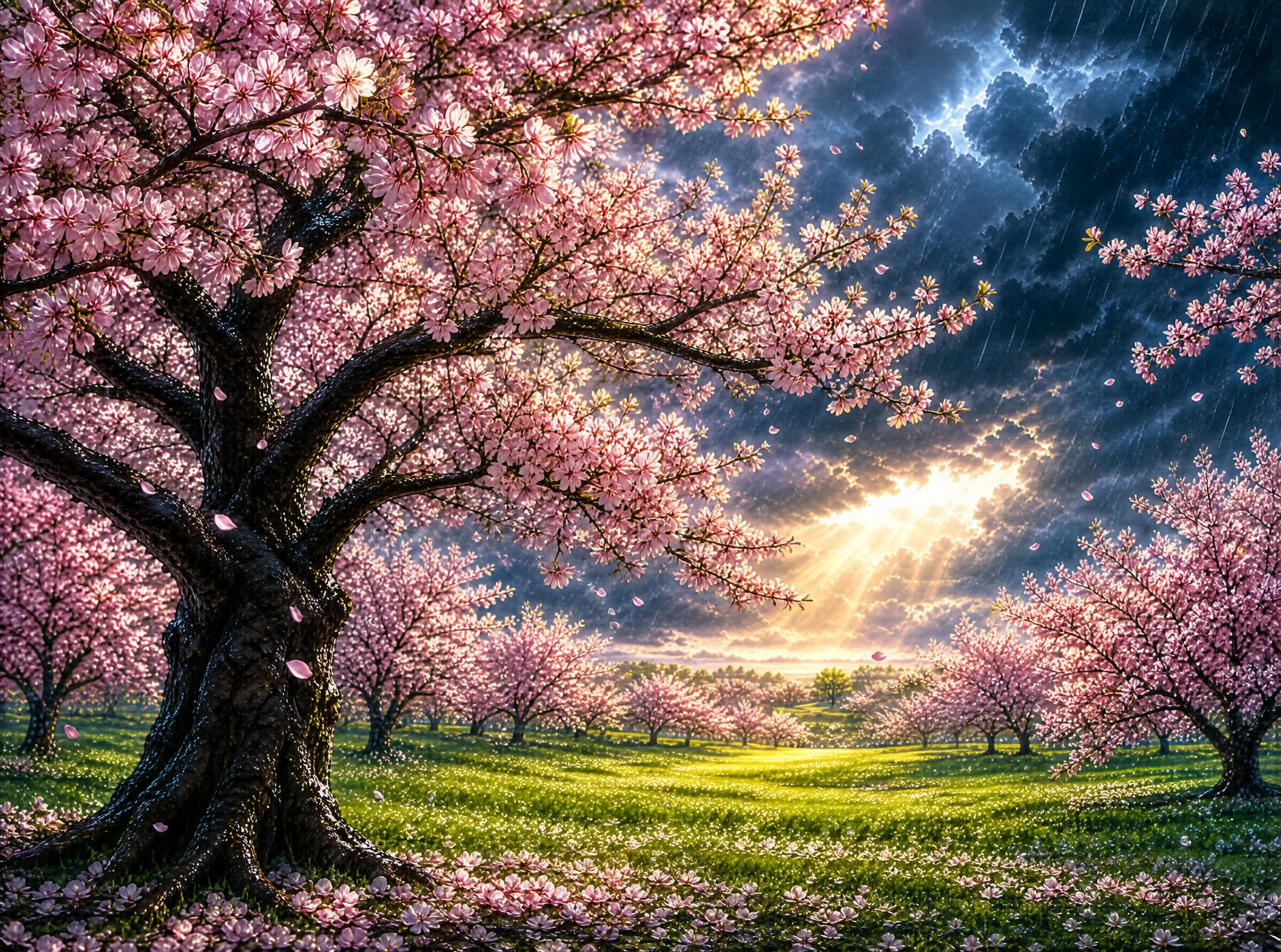 Blooming Cherry Blossoms