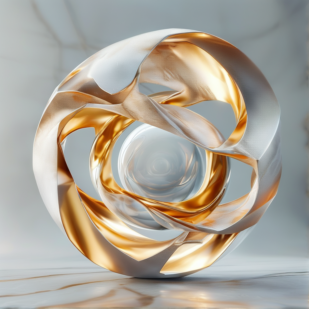 Abstract Metallic Sculpture