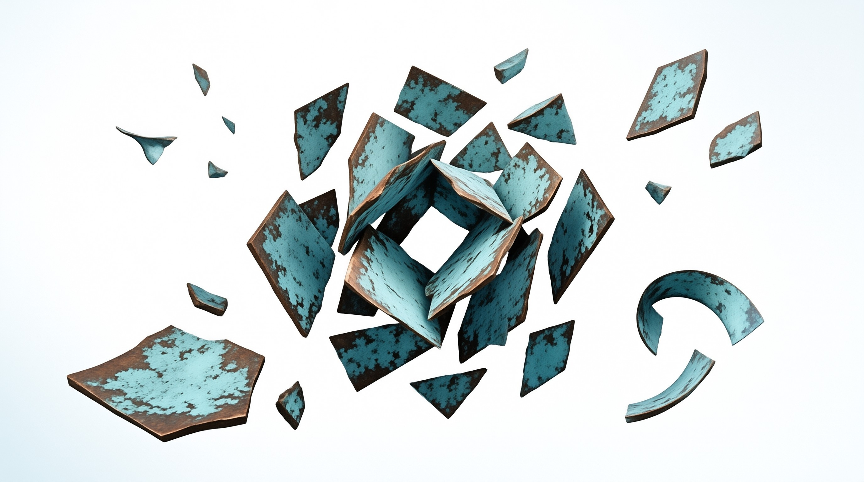 Rusted Metal Fragments