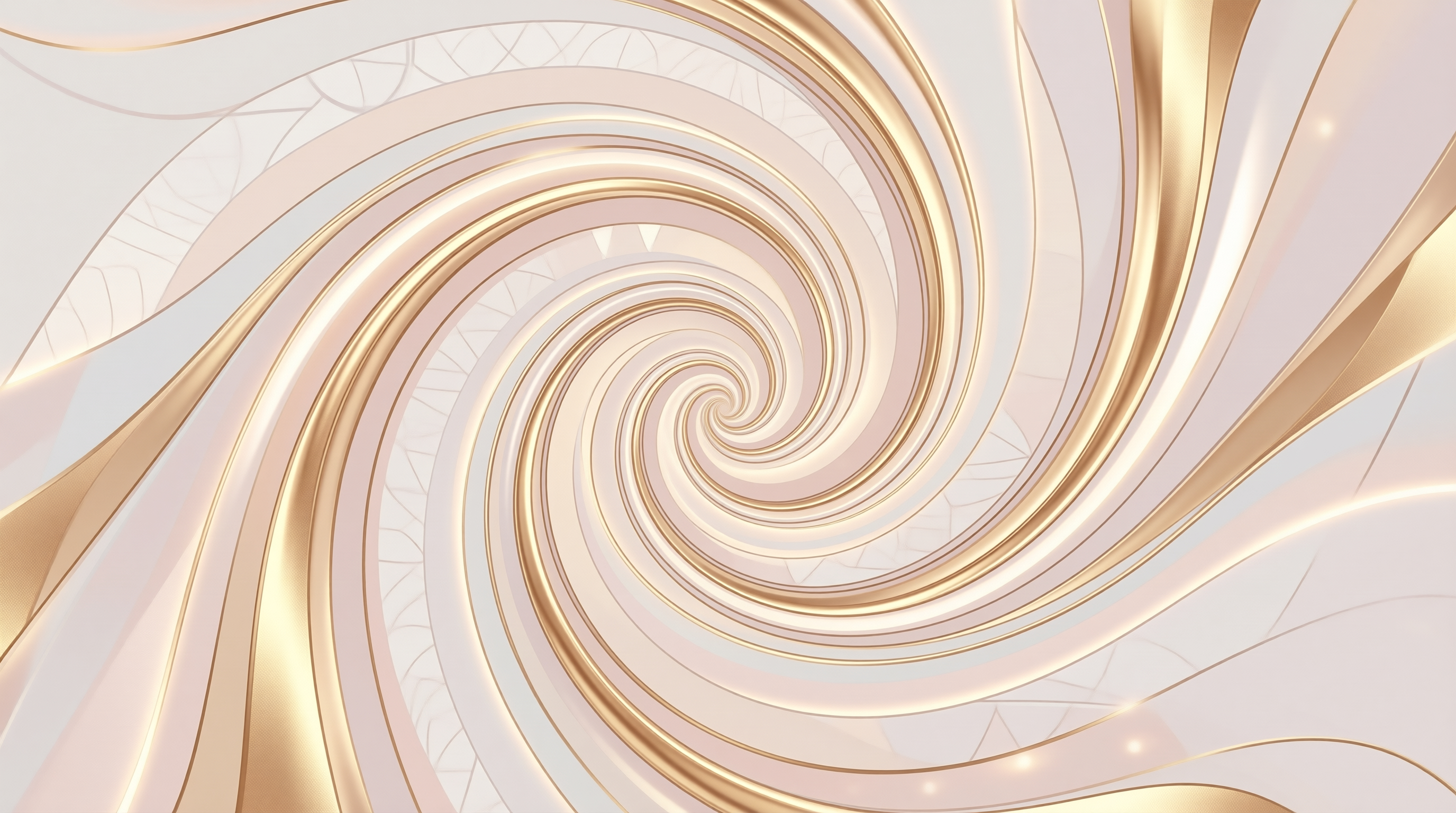 Elegant Gold and Pink Spiral