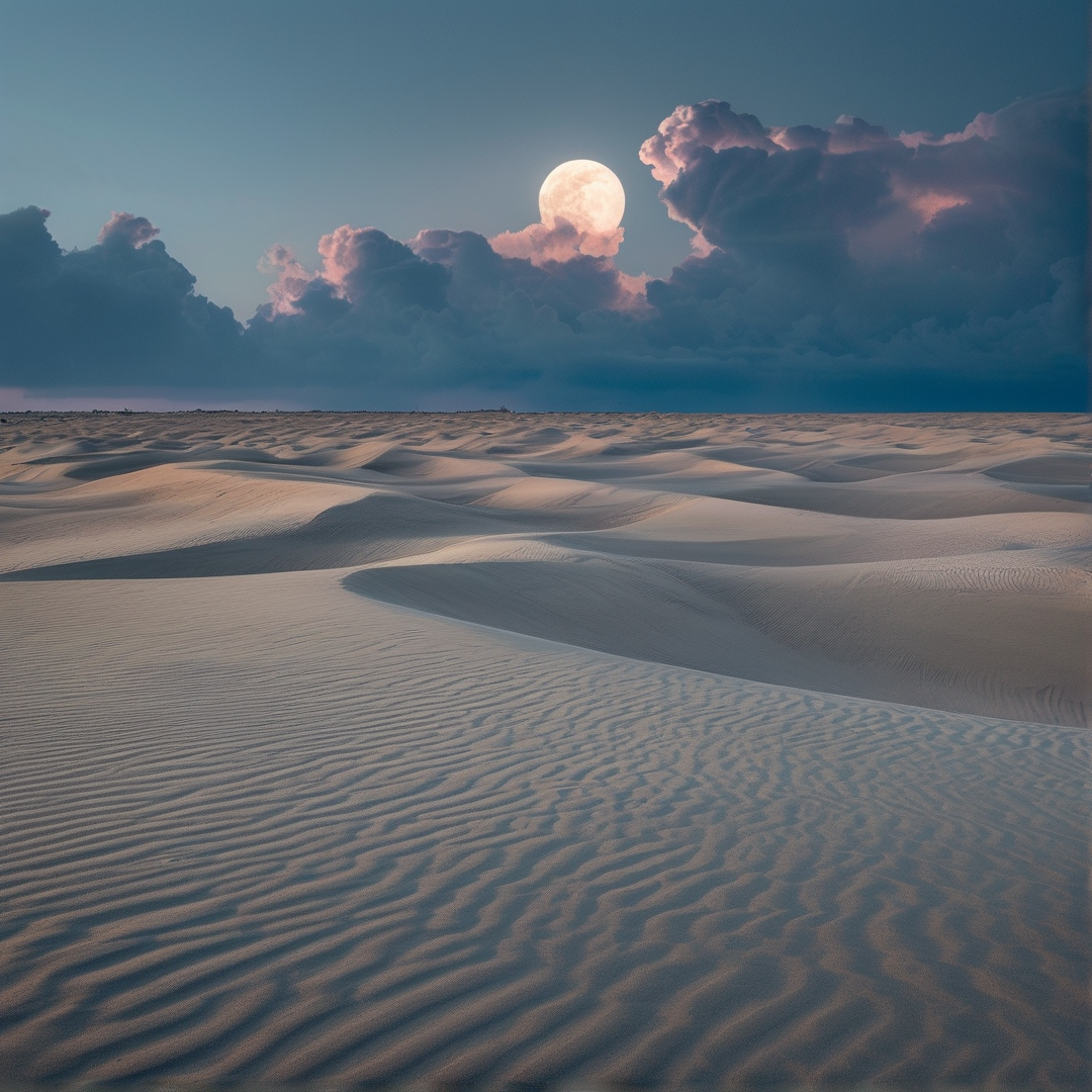 Moonlit Desert Dunes